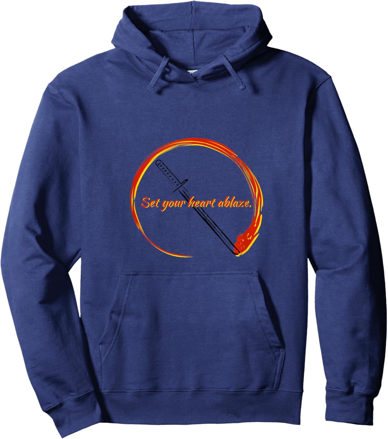 Set Your Heart Ablaze Mugen Hoodie - Hoodie | Navy