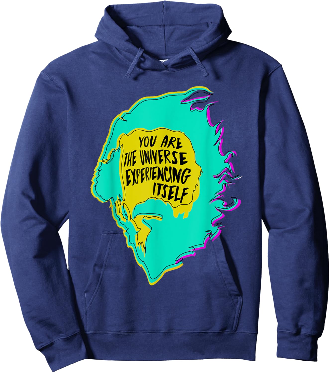 Alan Watts You Are The Universe Experiencing Itself Modern Hoodie - Hoodie | Navy