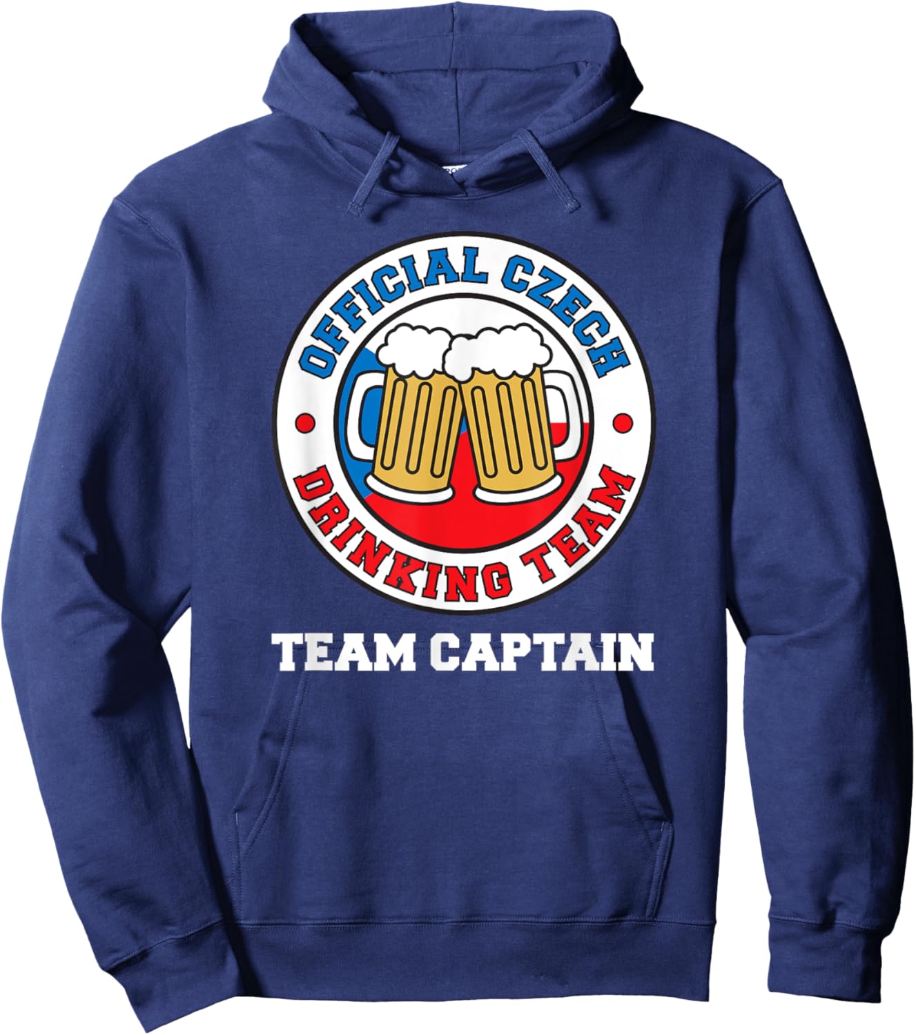Official Czech Drinking Team Captain Hoodie - Hoodie | Navy