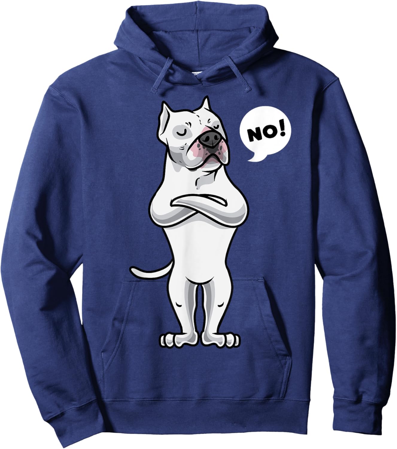 Stubborn Argentine Dogo Argentino Dog funny Women Girls Kids Hoodie - Hoodie | Navy