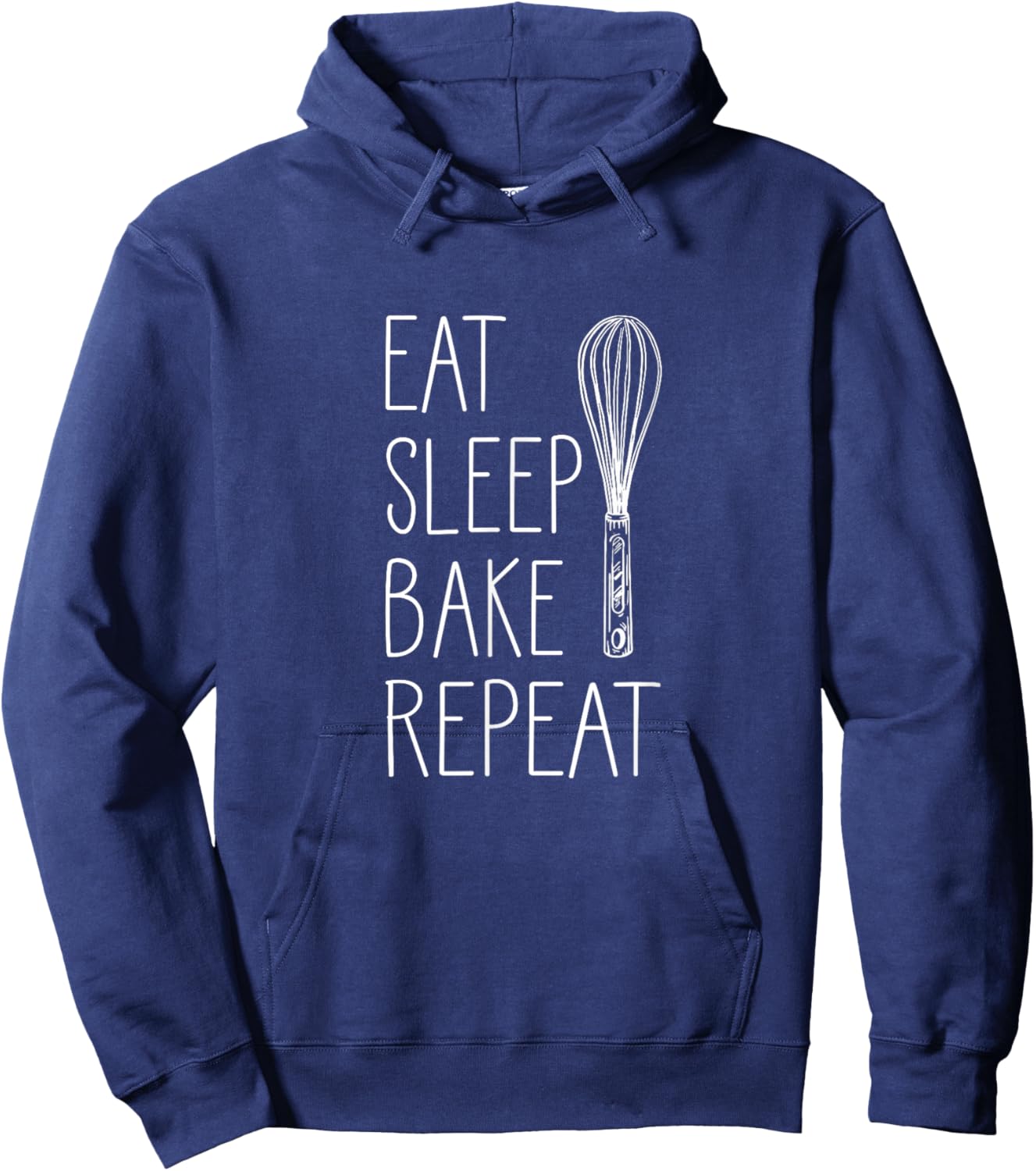 Eat Sleep Bake Repeat Cake Baking Hoodie - Hoodie | Navy