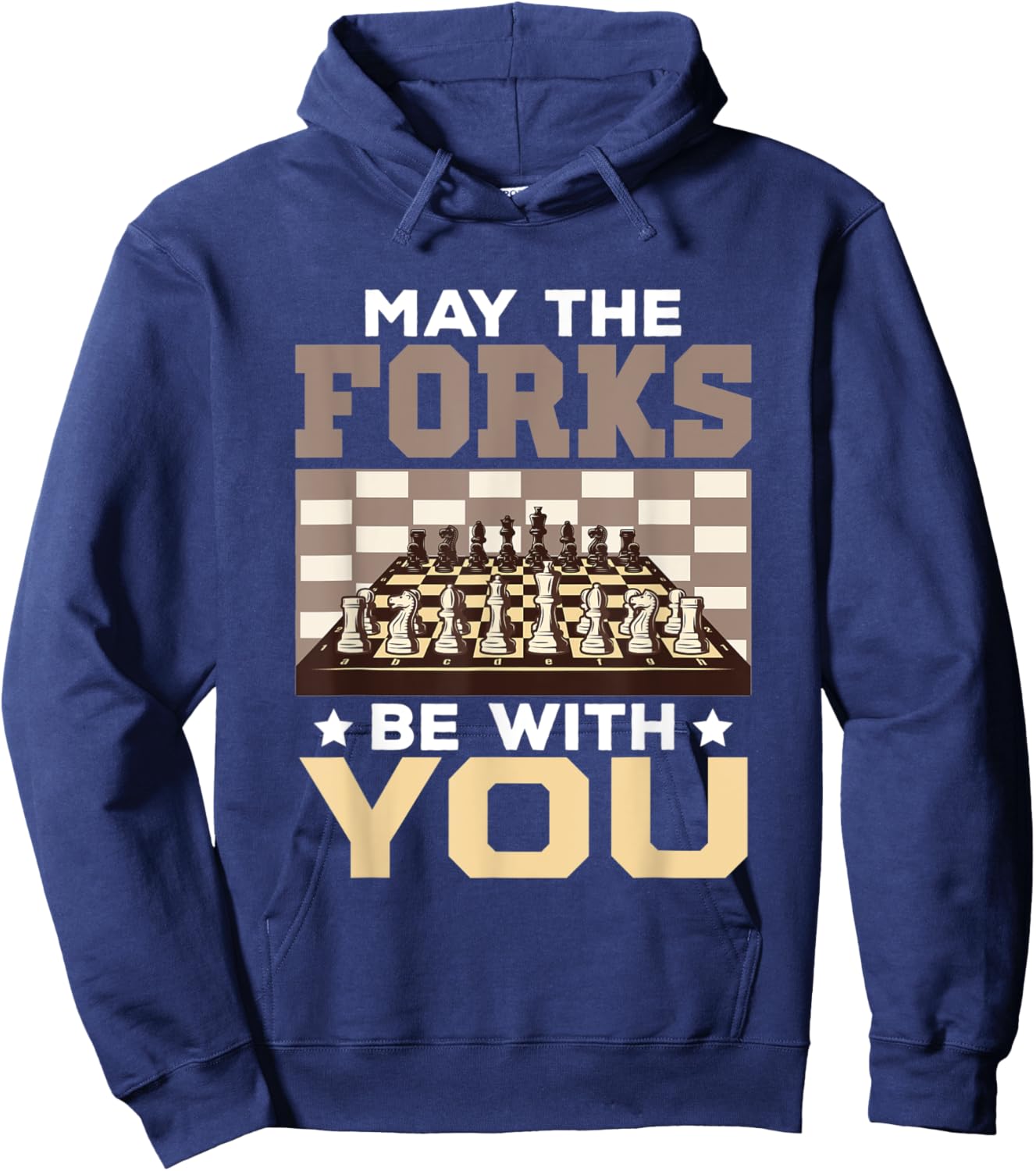 I play like a girl try and keep up – Queen Chess Hoodie - Hoodie | Navy