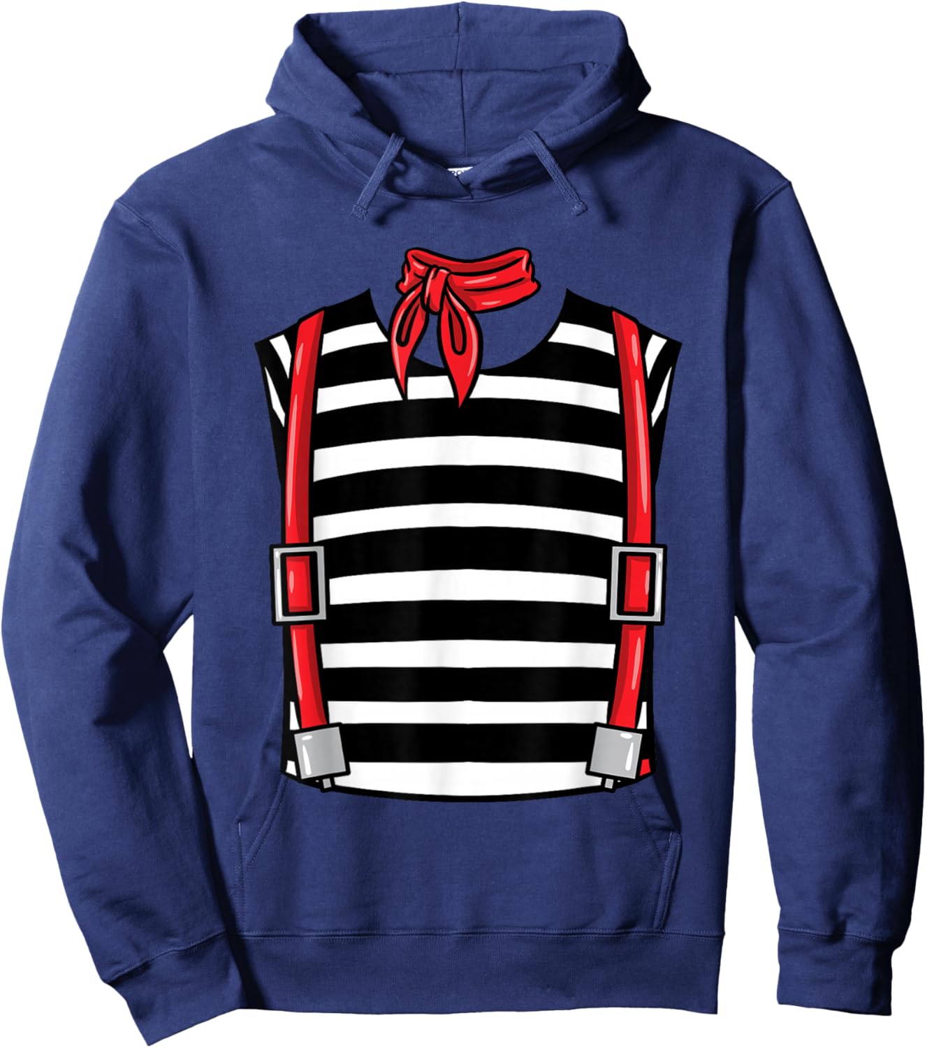 French Mime Costume Halloween Hoodie - Hoodie | Navy