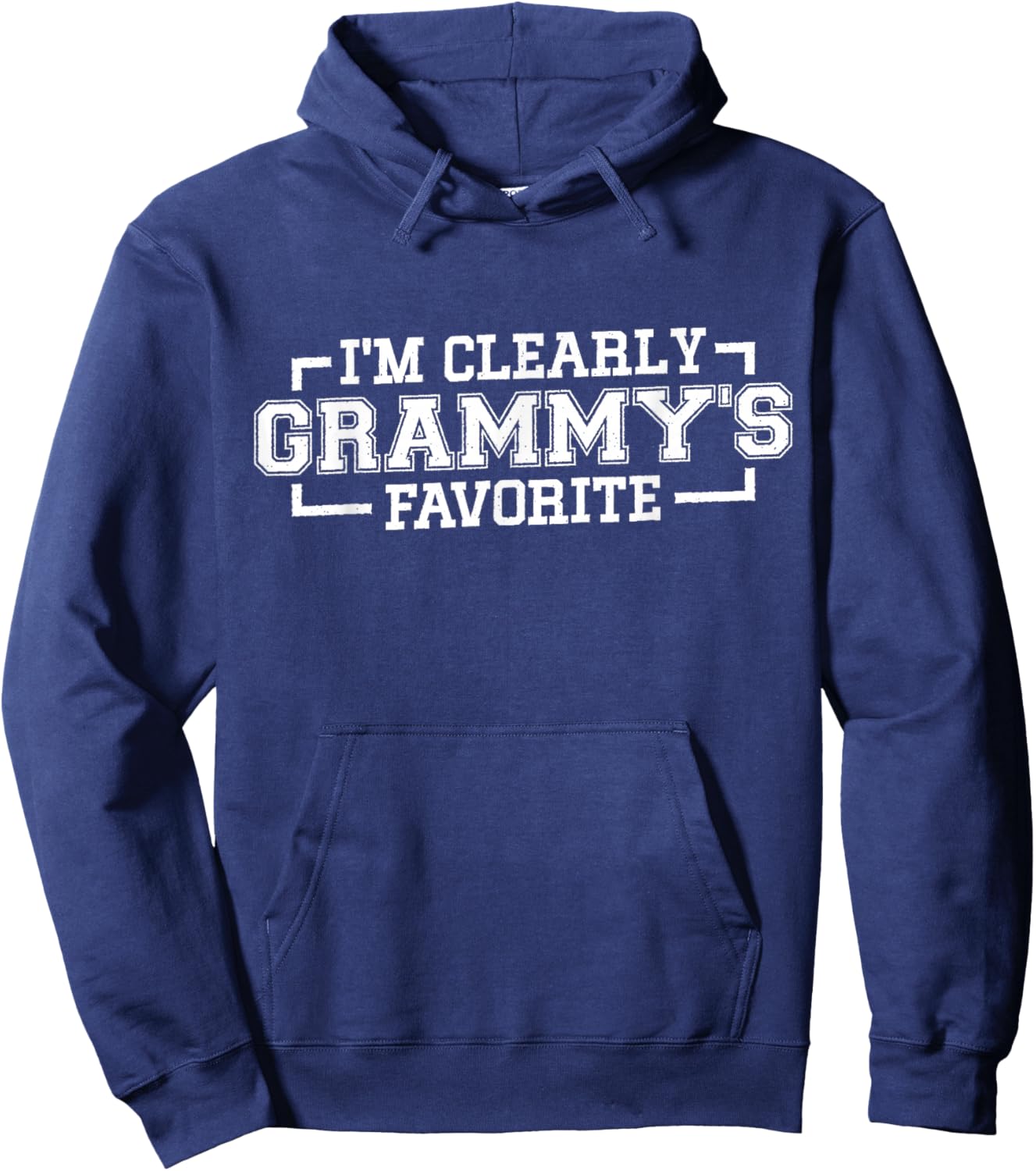 I'm Clearly Grammy's Favorite, Grandson Grandkids Grandma Hoodie - Hoodie | Navy