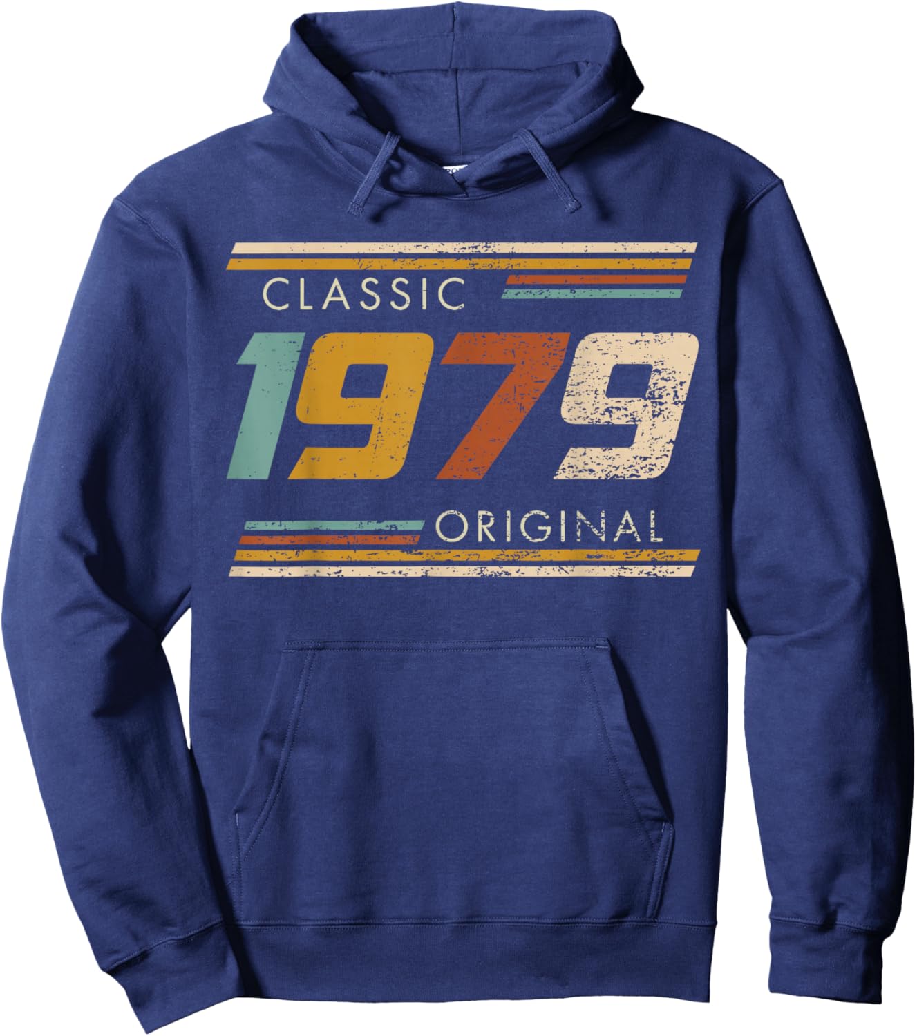 Classic 1979 Original Vintage Birthday Est 1979 Edition Hoodie - Hoodie | Navy