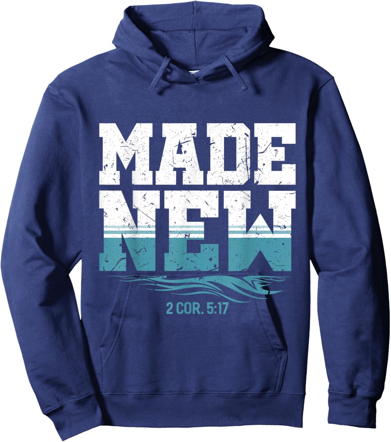 Made New Baptism Christian For Youth Baptized Hoodie - Hoodie | Navy