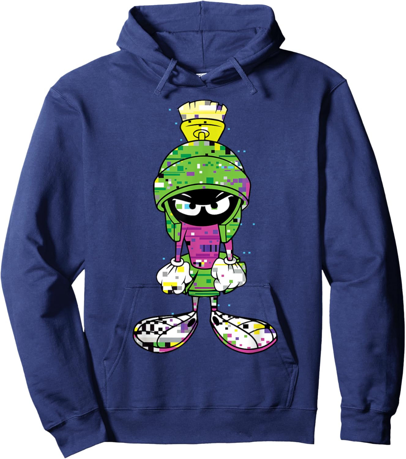 Marvin The Martian Glitch Hoodie - Hoodie | Navy