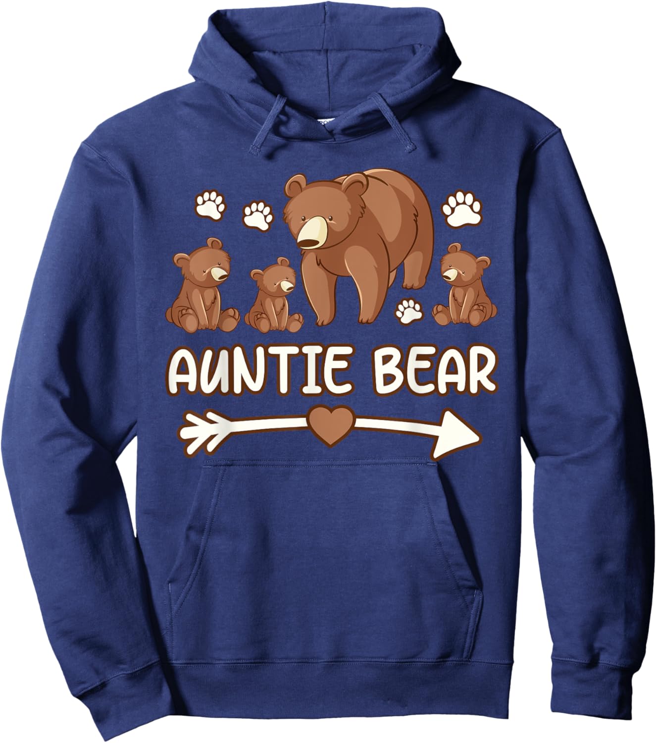 Auntie bear 3 cubs shirts, Auntie bear shirt Hoodie - Hoodie | Navy
