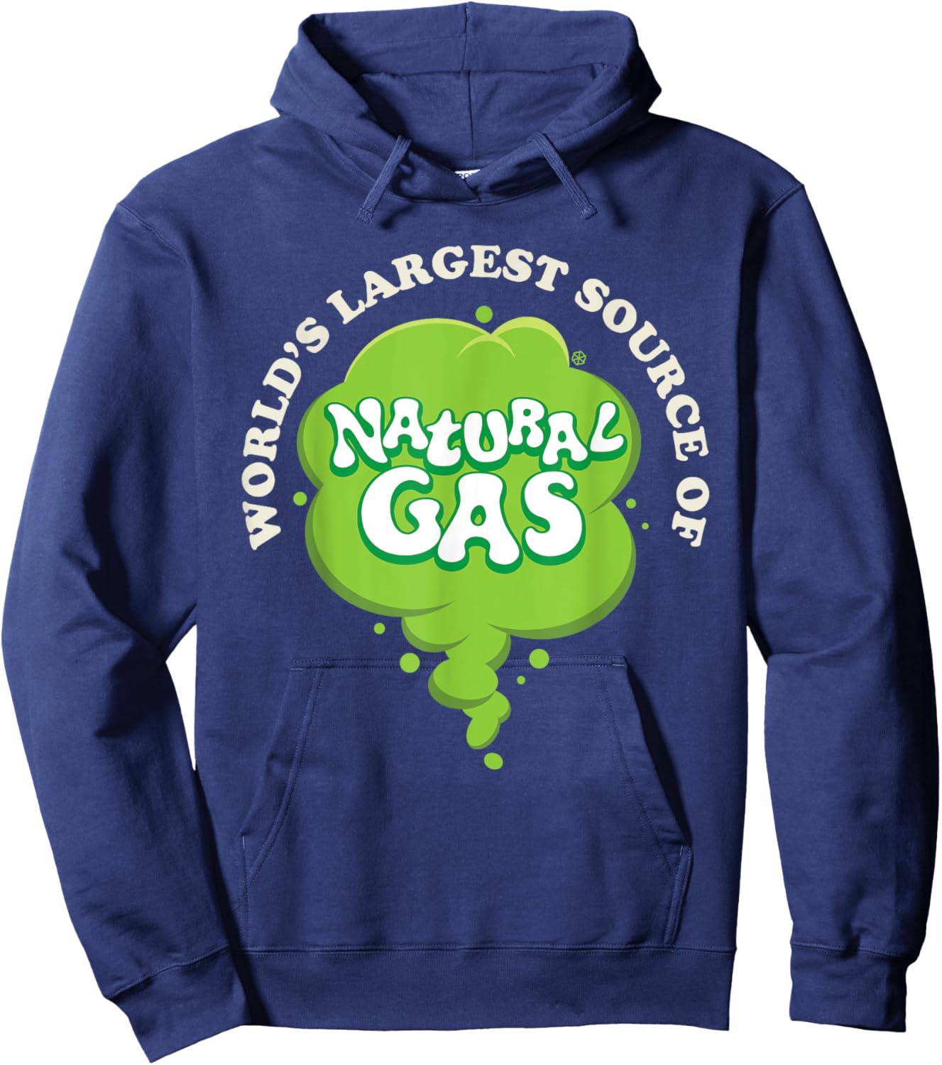 World's Largest Source Of Natural Gas Funny Fart Machine Hoodie - Hoodie | Navy