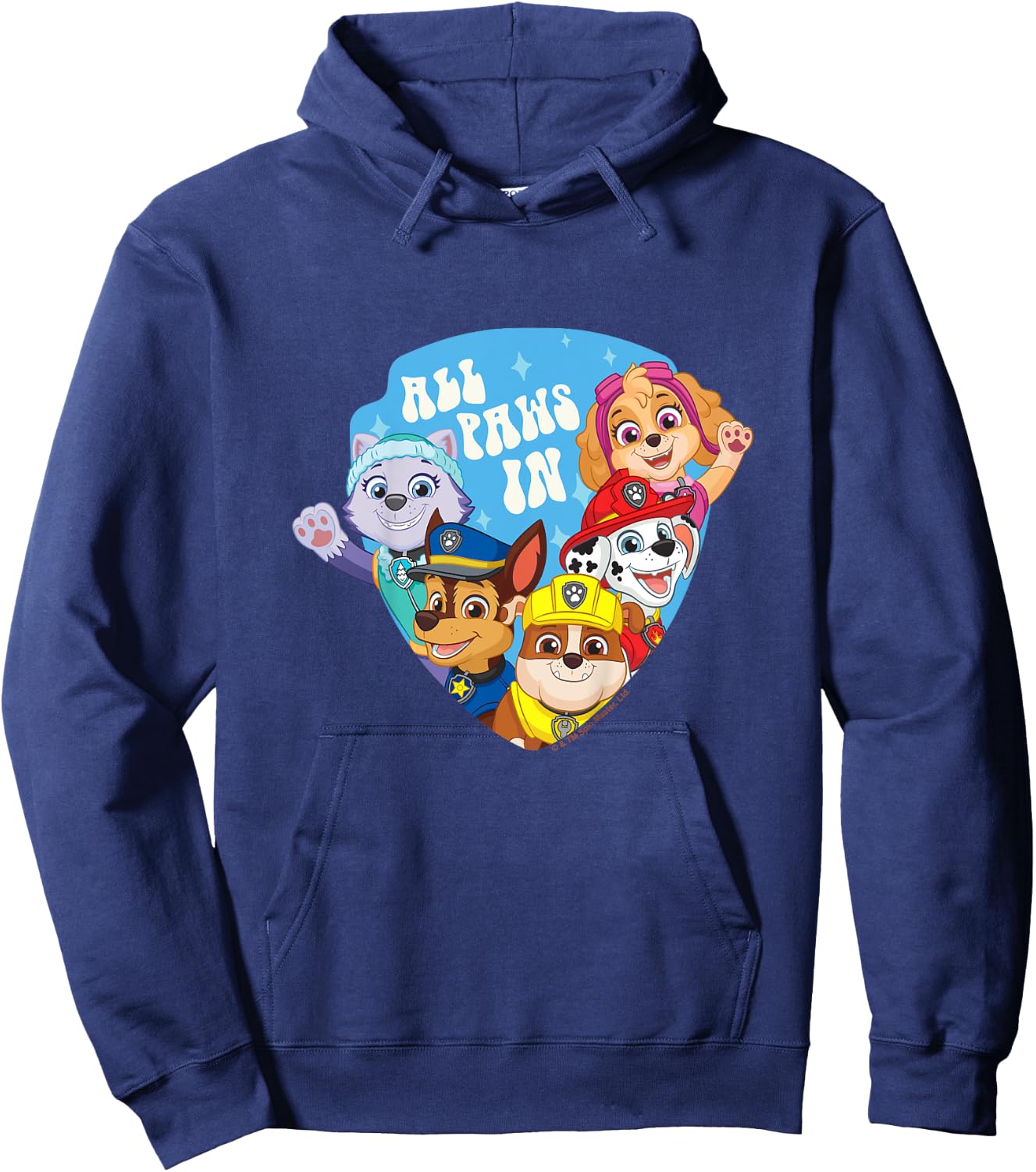Kids PAW Patrol All Paws In Shield Emblem Group Shot Hoodie - Hoodie | Navy