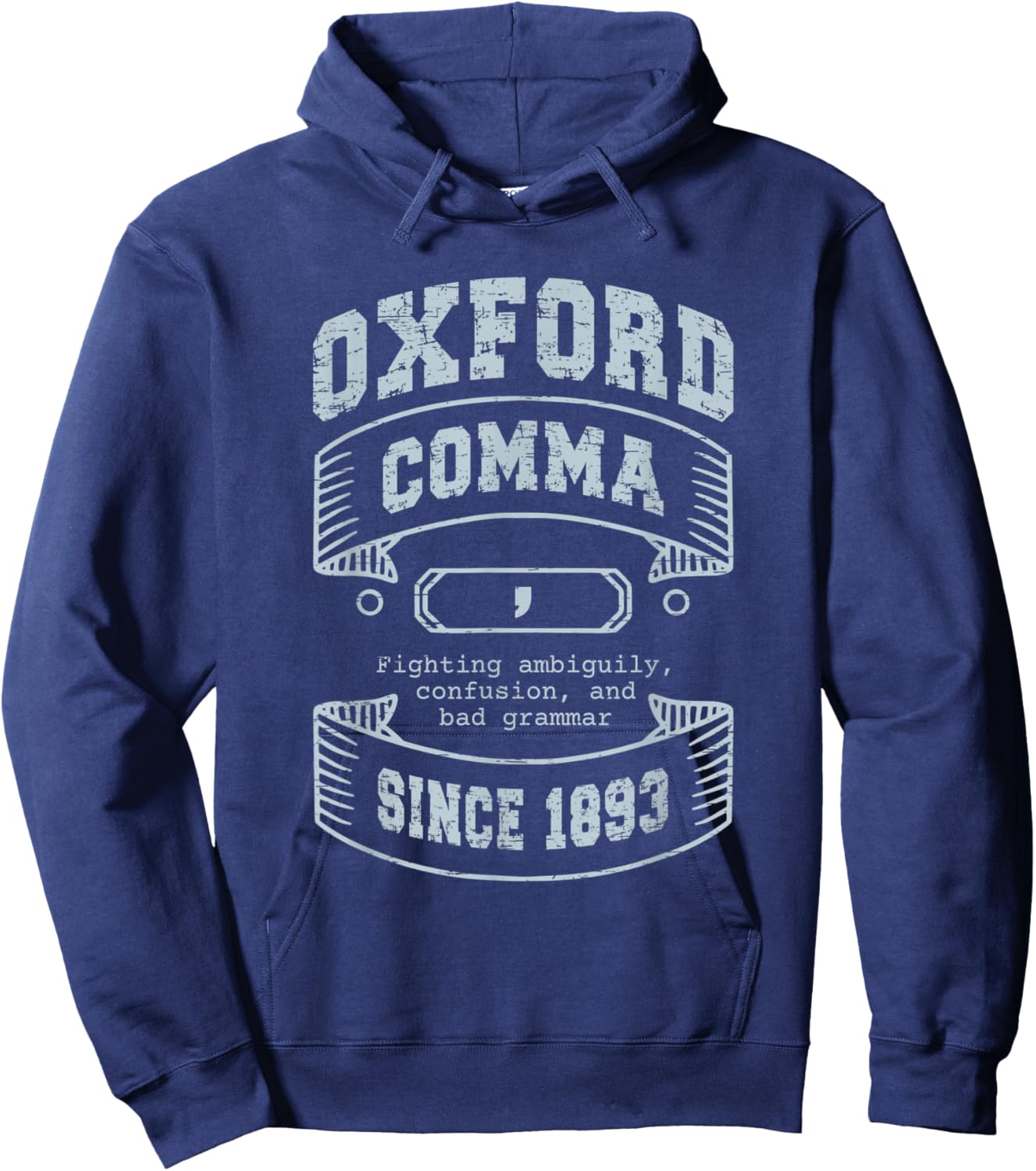 Oxford Comma Hoodie - Hoodie | Navy