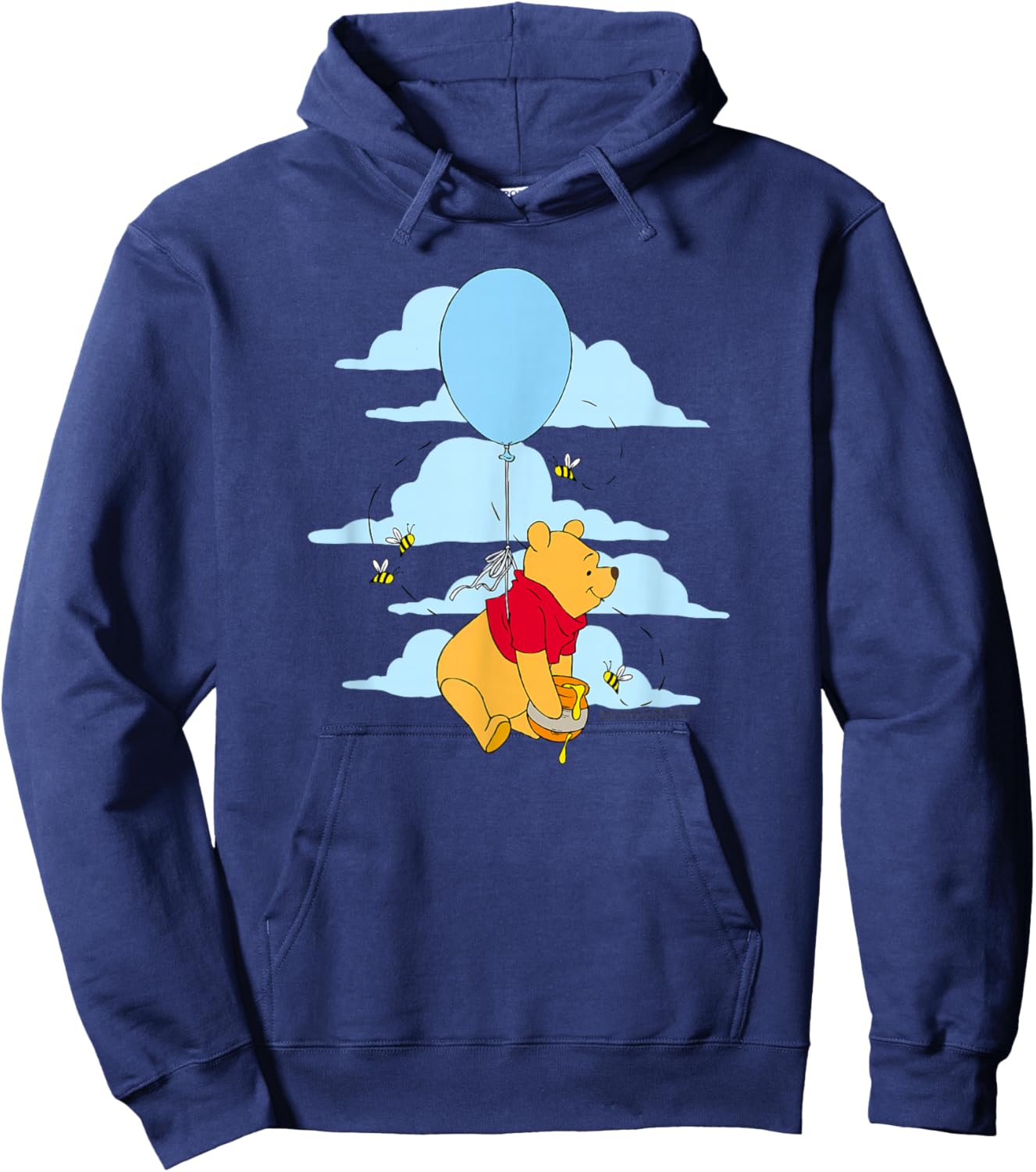 Disney Winnie The Pooh Floating Balloon Honey Pot Poster Hoodie - Hoodie | Navy