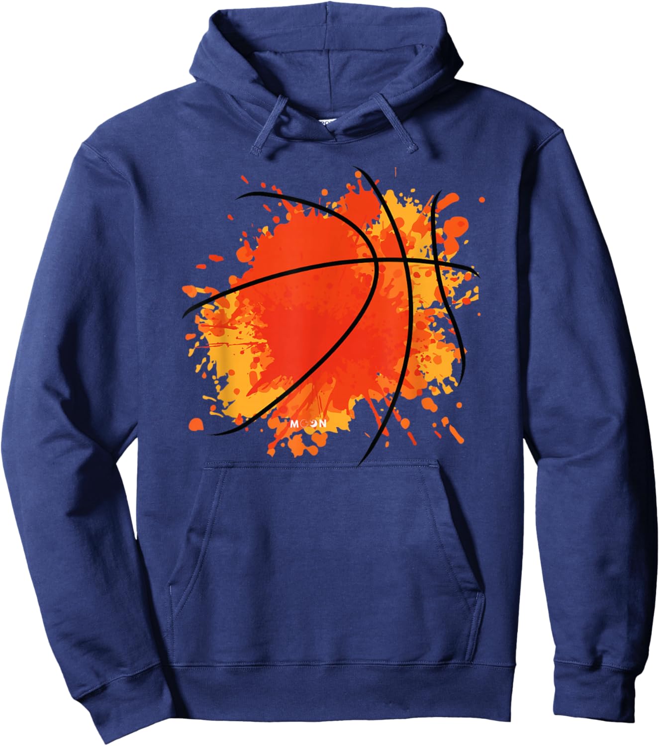 Basketball Silhouette Bball Player Coach Sports Baller Hoodie - Hoodie | Navy