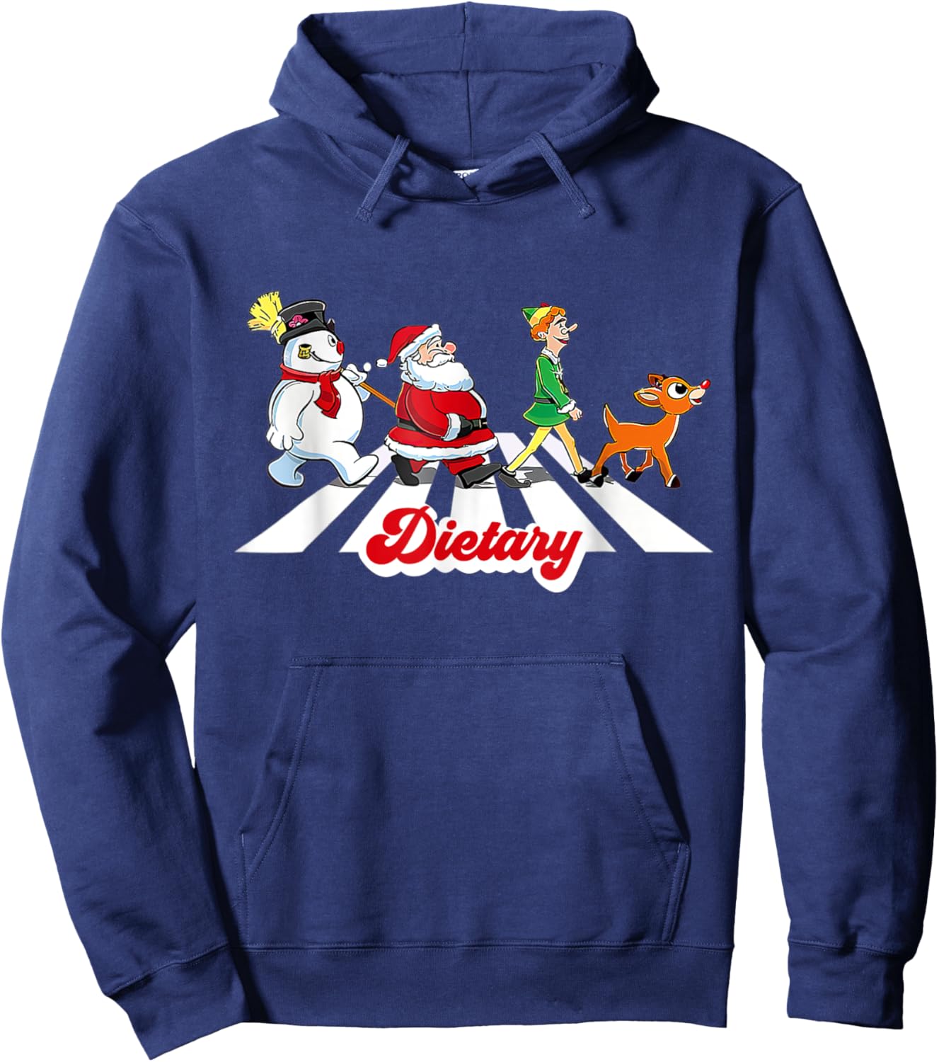 Dietary Nurse Claus Christmas Funny Nursing Dietary Crew ELF Hoodie - Hoodie | Navy