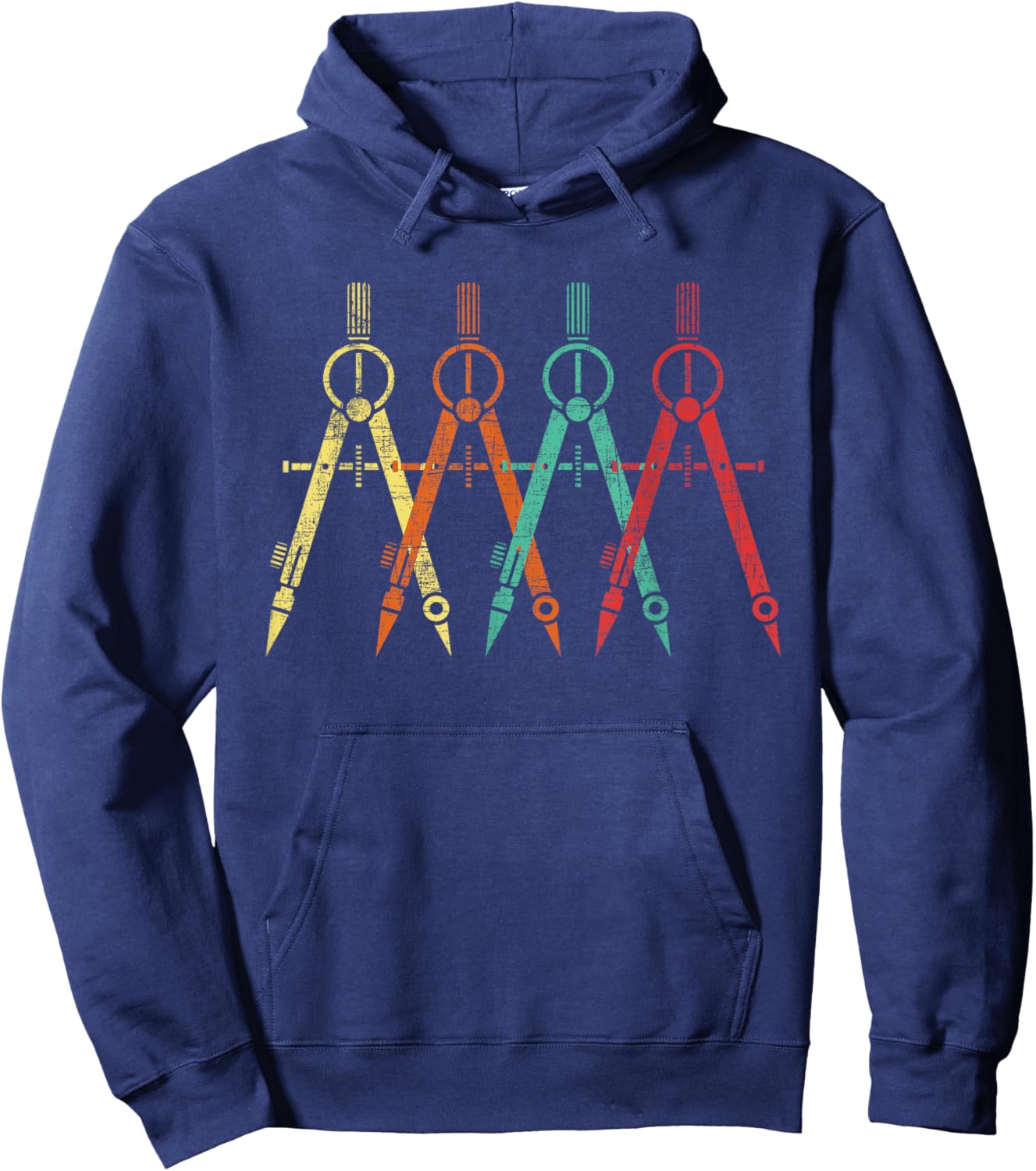 Funny Architect Shirts Architect Protractor - Architecture Art Architectural Design Hoodie - Hoodie | Navy