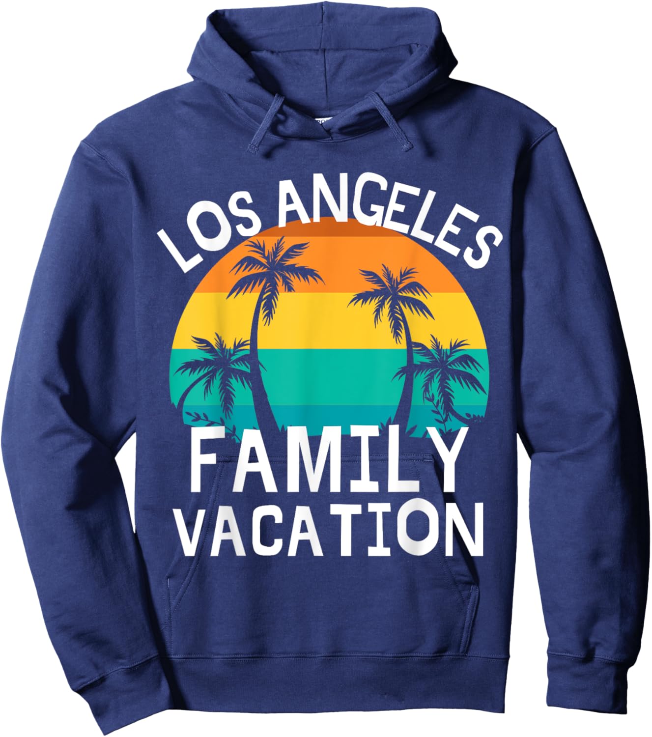 Los Angeles Family Vacation Trip Men Women Kids Matching Hoodie - Hoodie | Navy