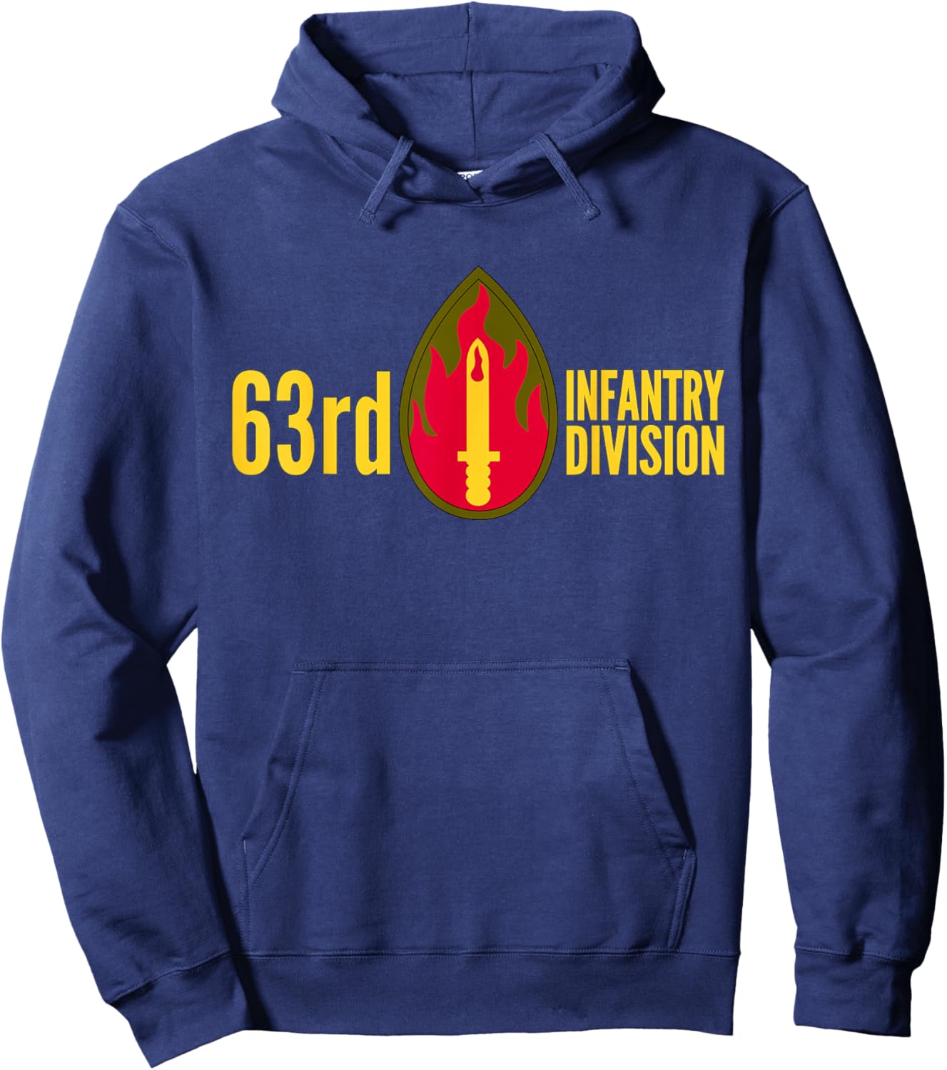 63rd Infantry Division Army Regional Support Command Hoodie - Hoodie | Navy