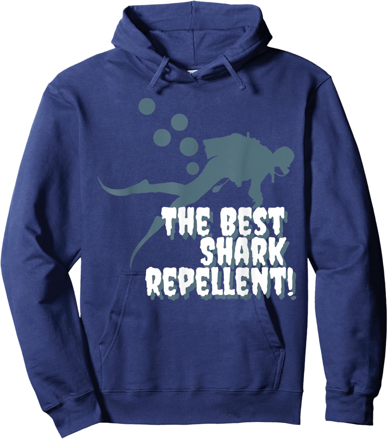 Diver Fart Bubbles Best Shark Repellent Hoodie - Hoodie | Navy