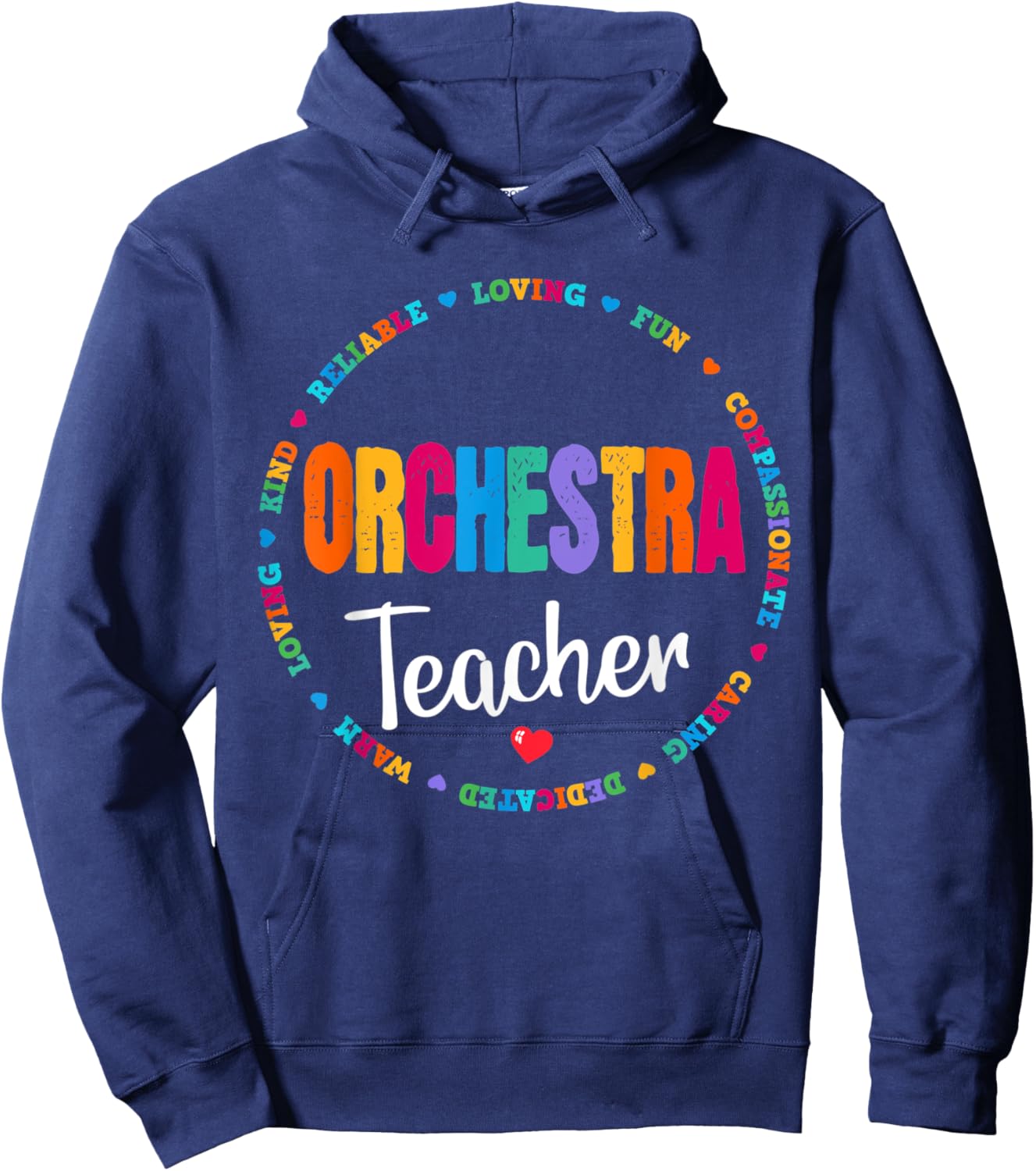 Band Orchestra Teacher Music Teachers are Cool Women Kids Hoodie - Hoodie | Navy