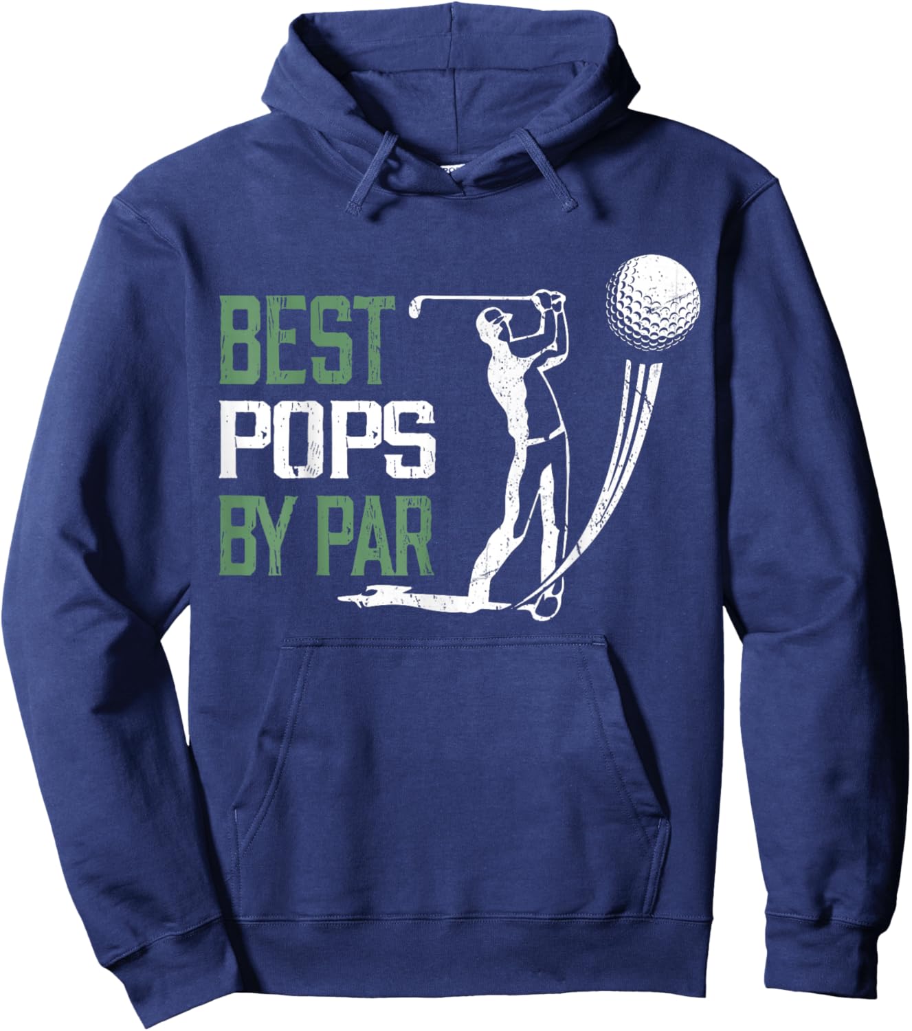 Best Pops By Par Fathers Day Golf Lover Hoodie - Hoodie | Navy