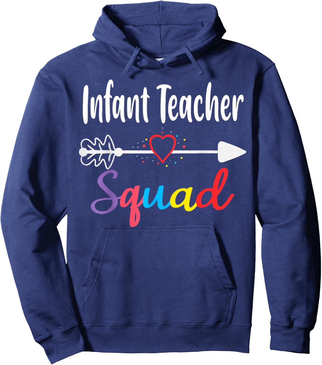 Infant Teacher Squad Funny Back To School Teacher supplies Hoodie - Hoodie | Navy