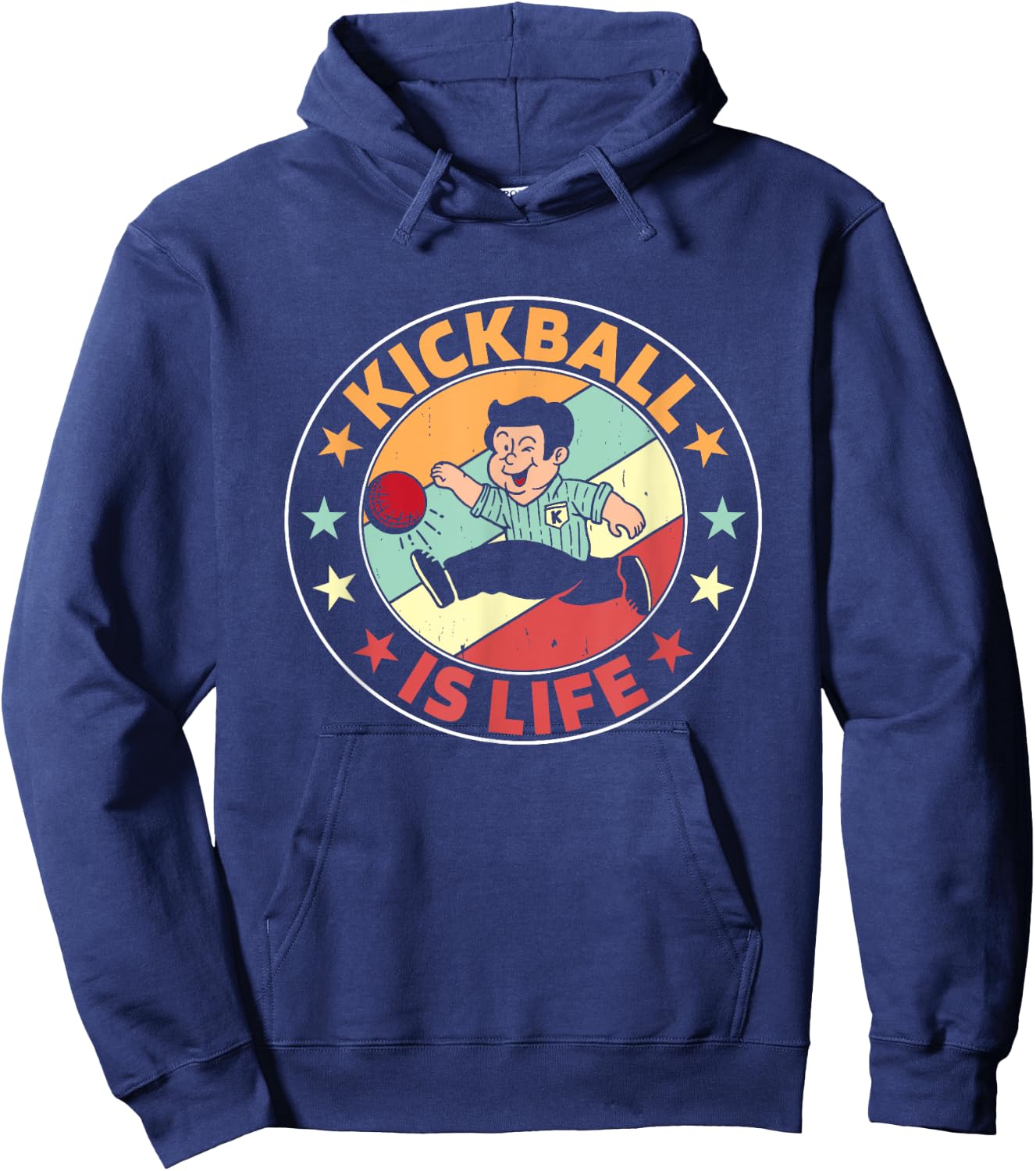Kickball Is Life Kick Ball Champion Kickball Player Kickball Hoodie - Hoodie | Navy