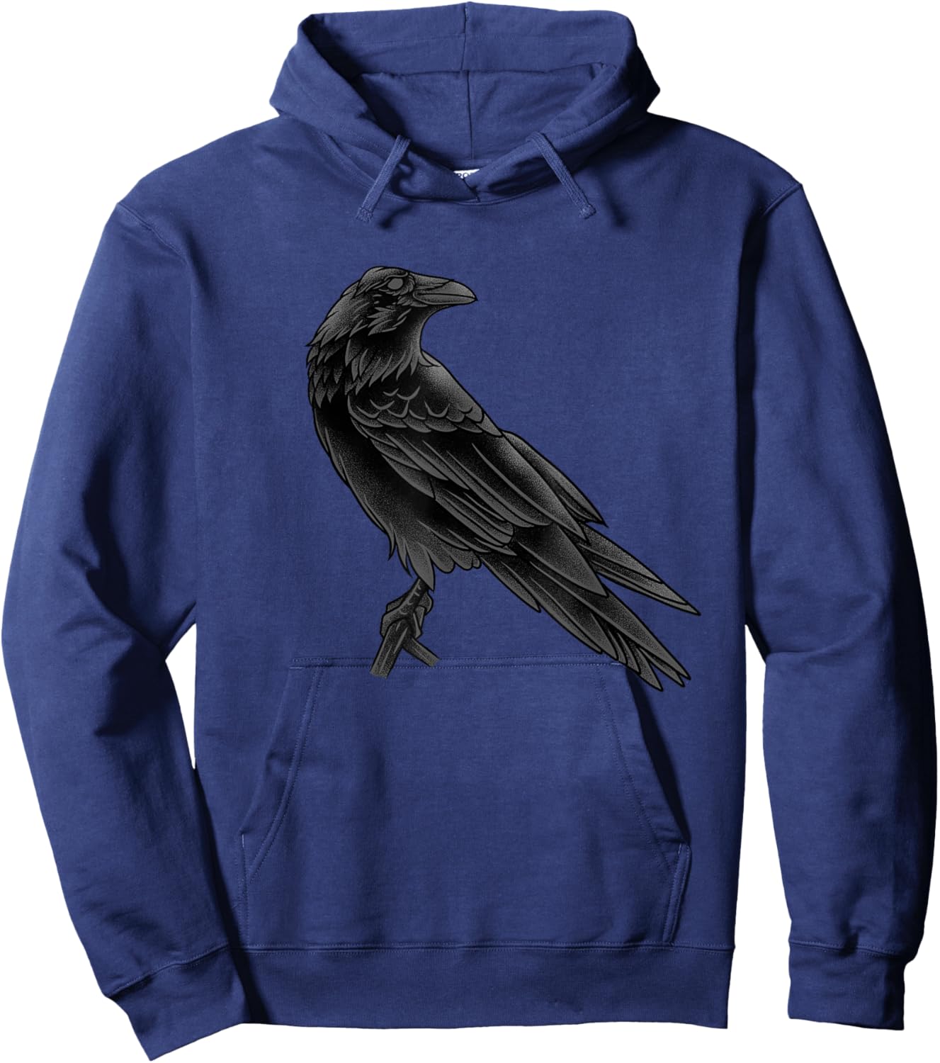 Goth Raven Crow Shirt Crow Animal Bird Lover Owner Birder Hoodie - Hoodie | Navy