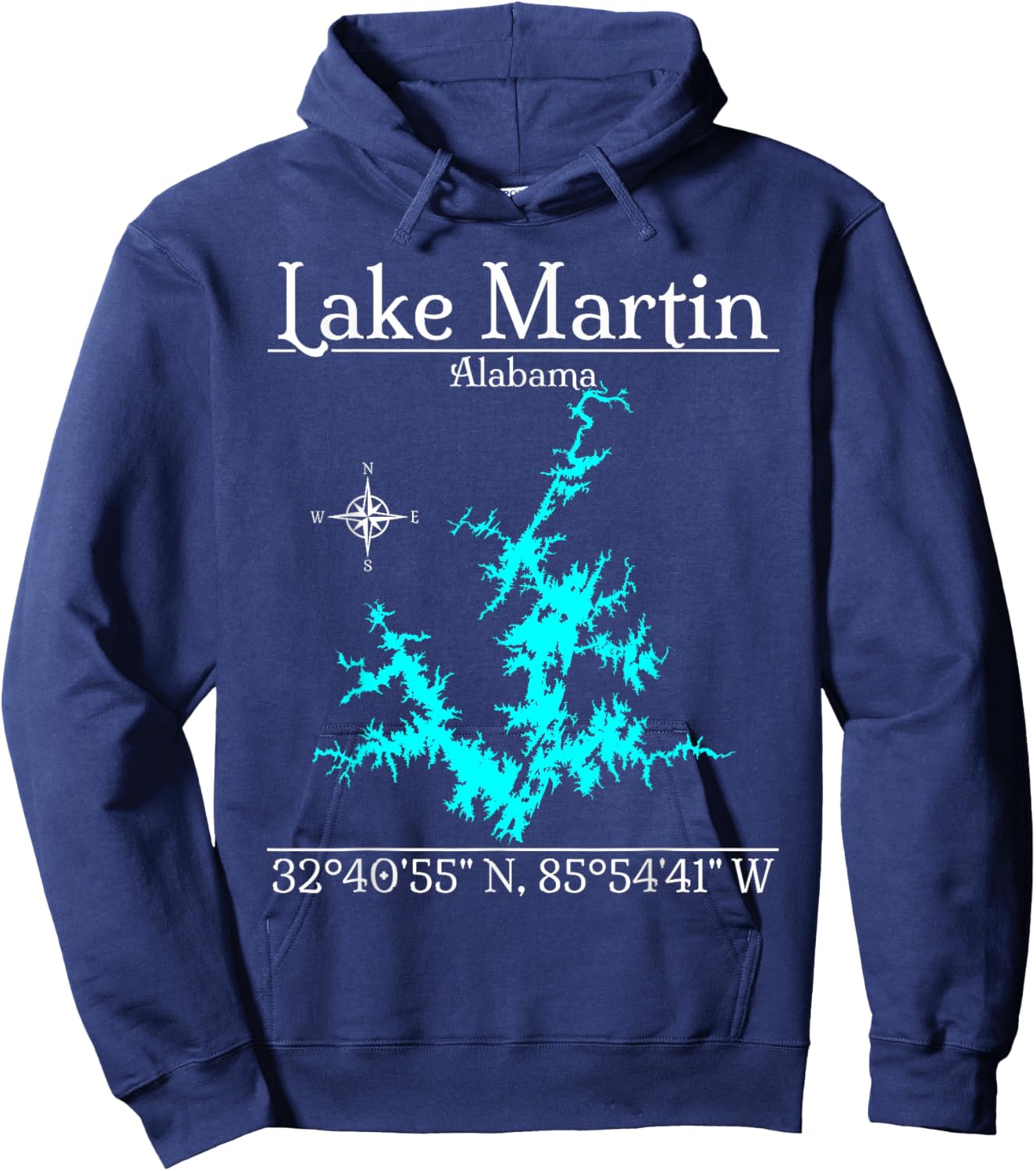 Lake Martin - Alabama Hoodie - Hoodie | Navy