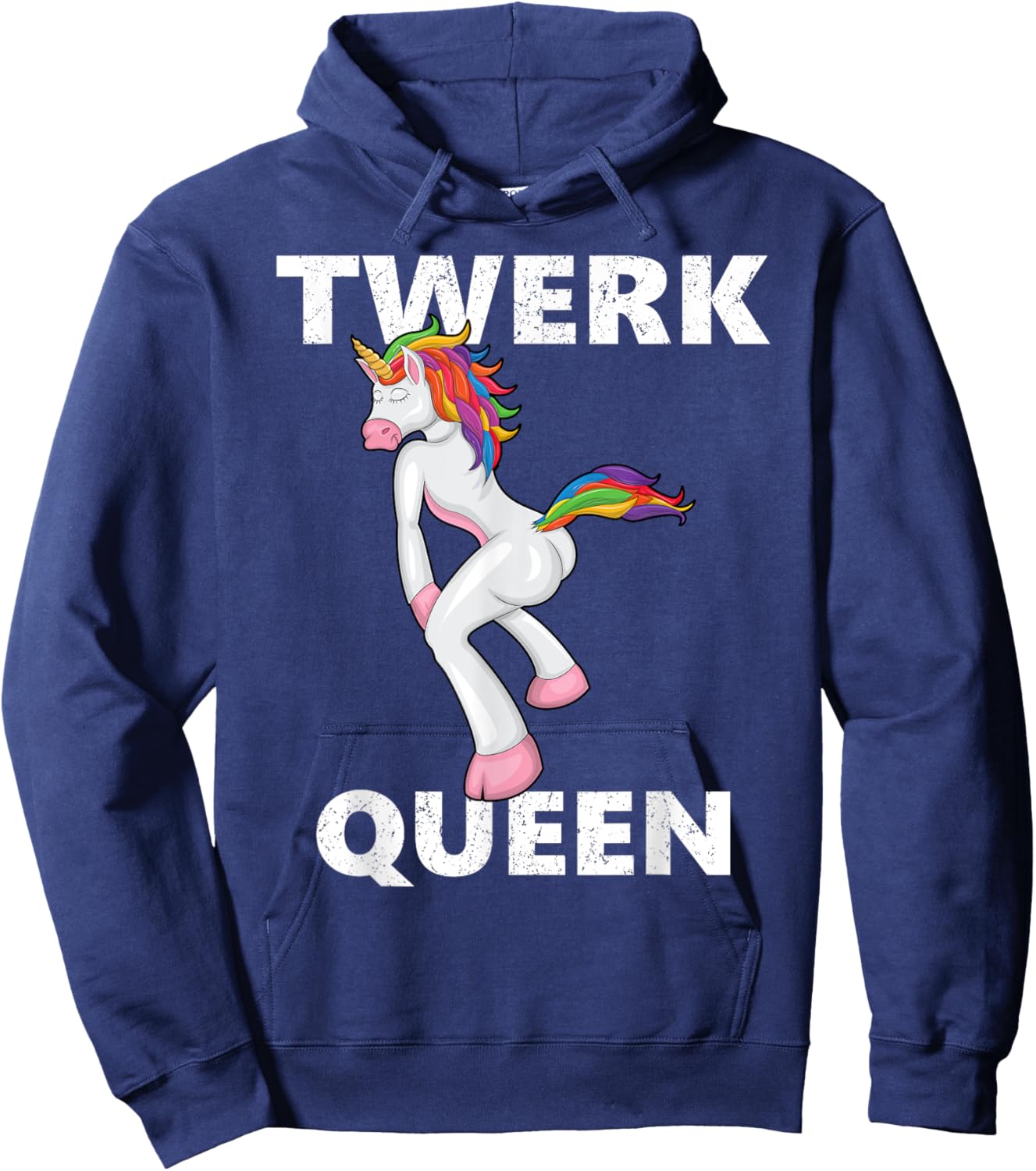 Twerking Unicorn, Twerk Queen Shirt , Funny Unicorn Hoodie - Hoodie | Navy