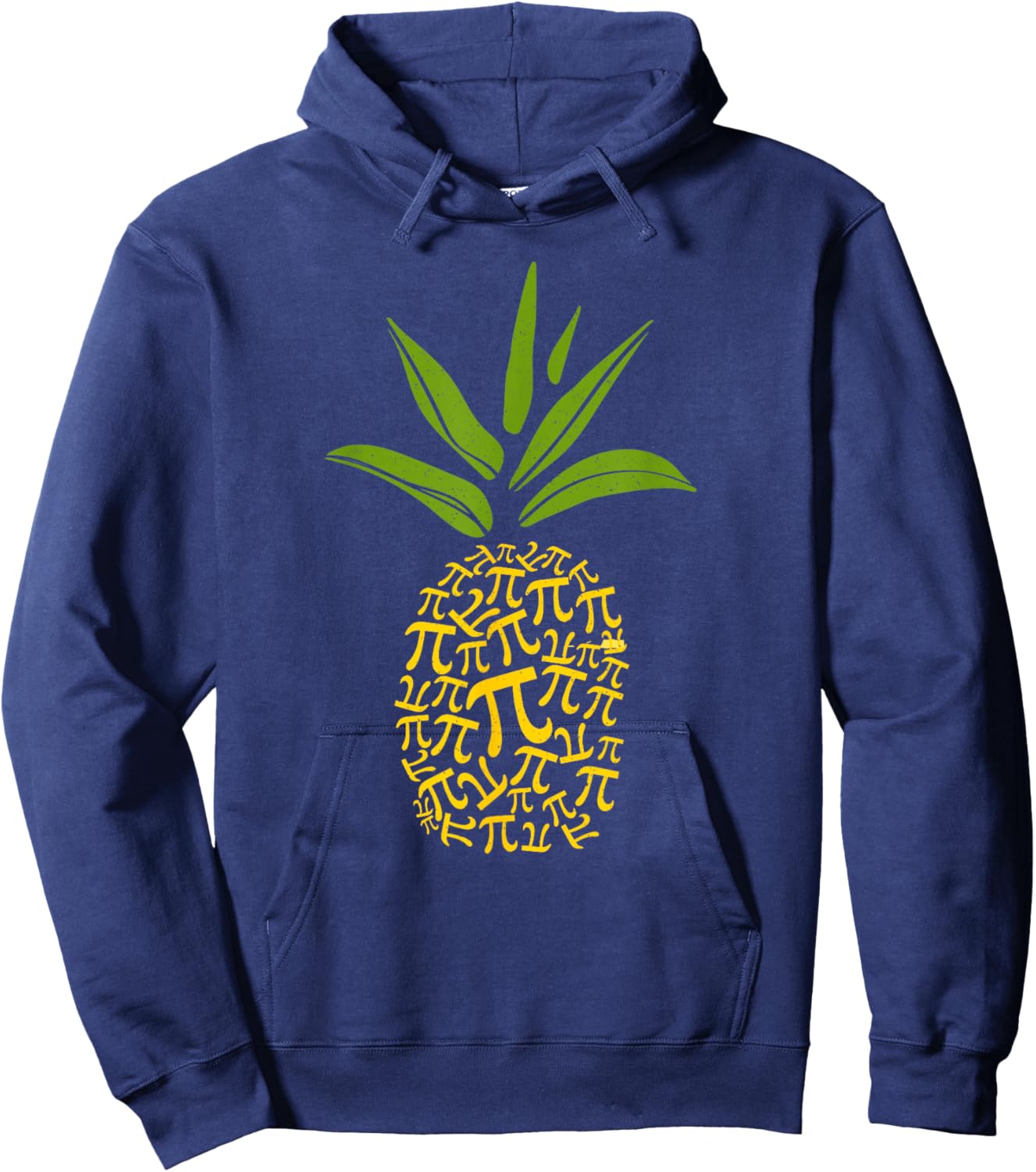Happy Pie Day Cute Pi Pineapple 3.14 Funny STEM Math Teacher Hoodie - Hoodie | Navy