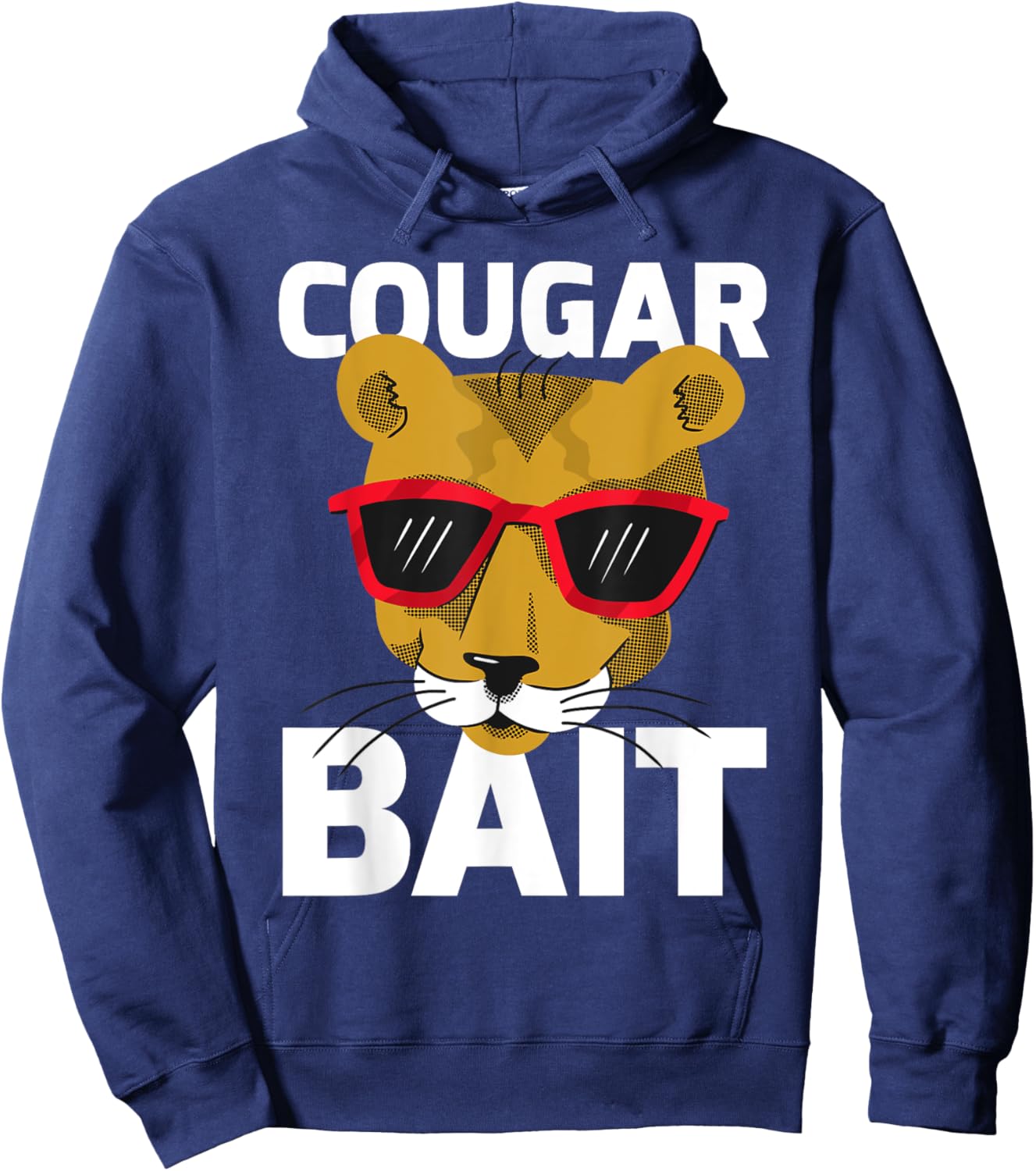 Cougar Bait Big Cat Cougar Men Women Hoodie - Hoodie | Navy