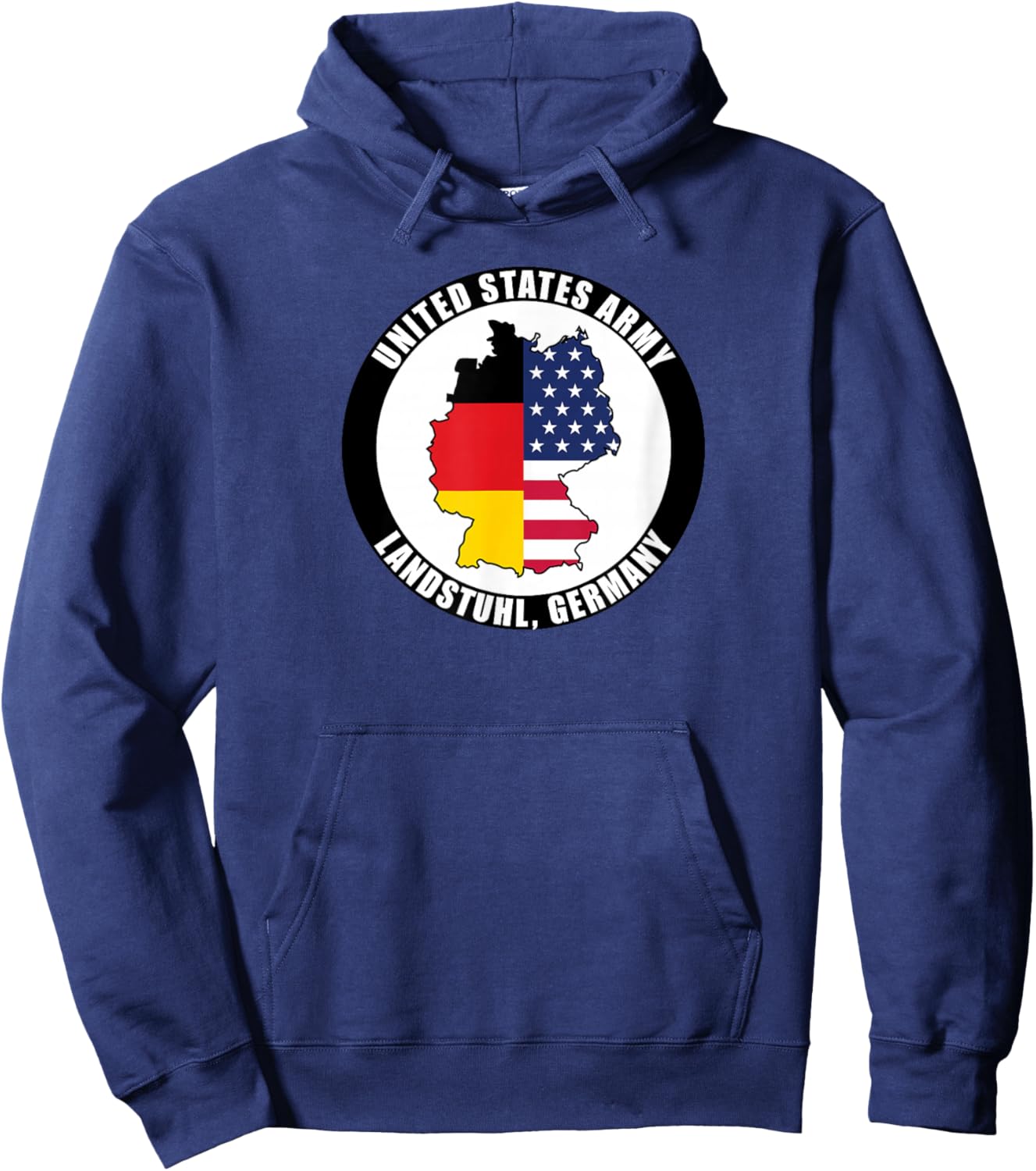 Landstuhl Germany United States Army Military Veteran Gift Hoodie - Hoodie | Navy