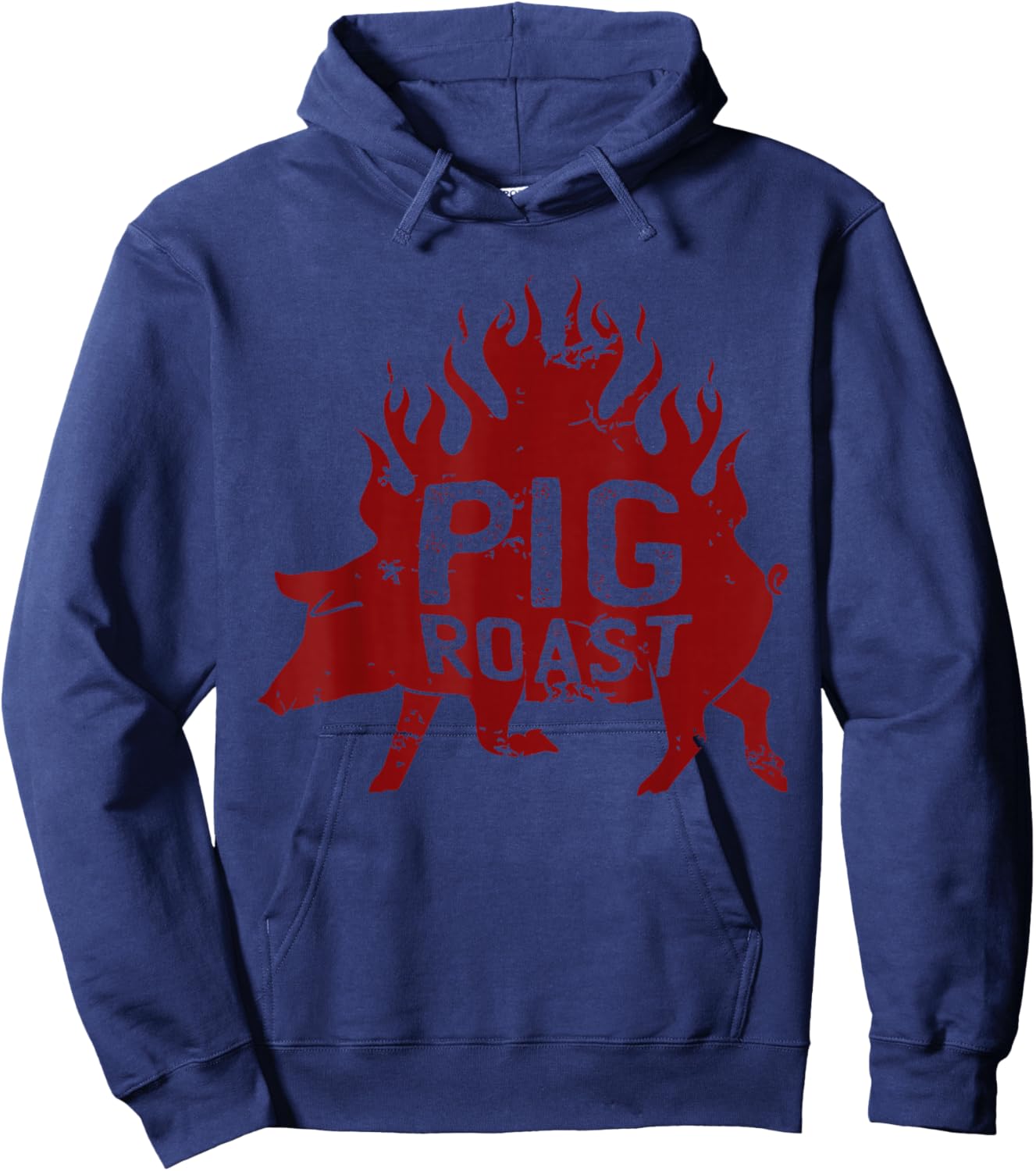 Pig Roast Meat grilling Roast Grilled Barbecue Hoodie - Hoodie | Navy