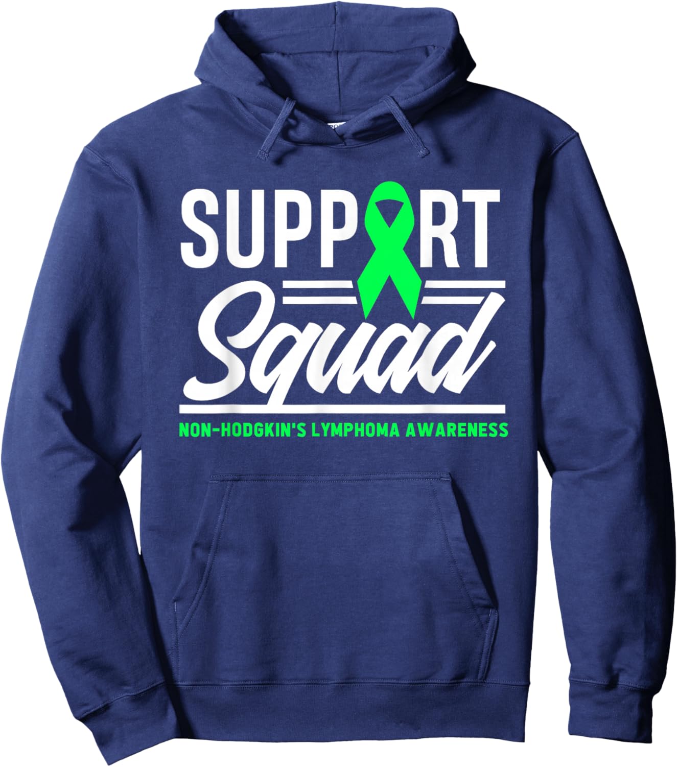Support Squad Non-Hodgkin Lymphoma Warrior Hoodie - Hoodie | Navy
