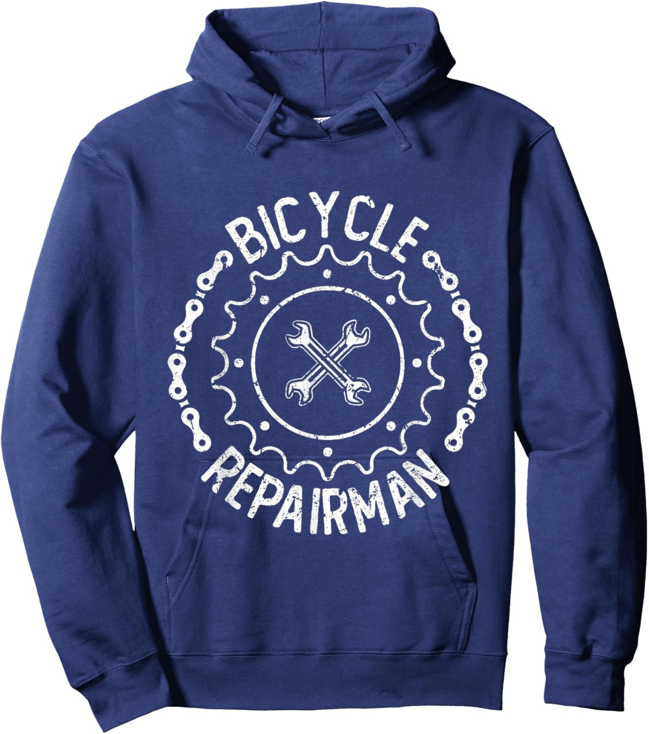 Funny Bicycle Mechanic Repairman Bike Shop Cycling Hoodie - Hoodie | Navy