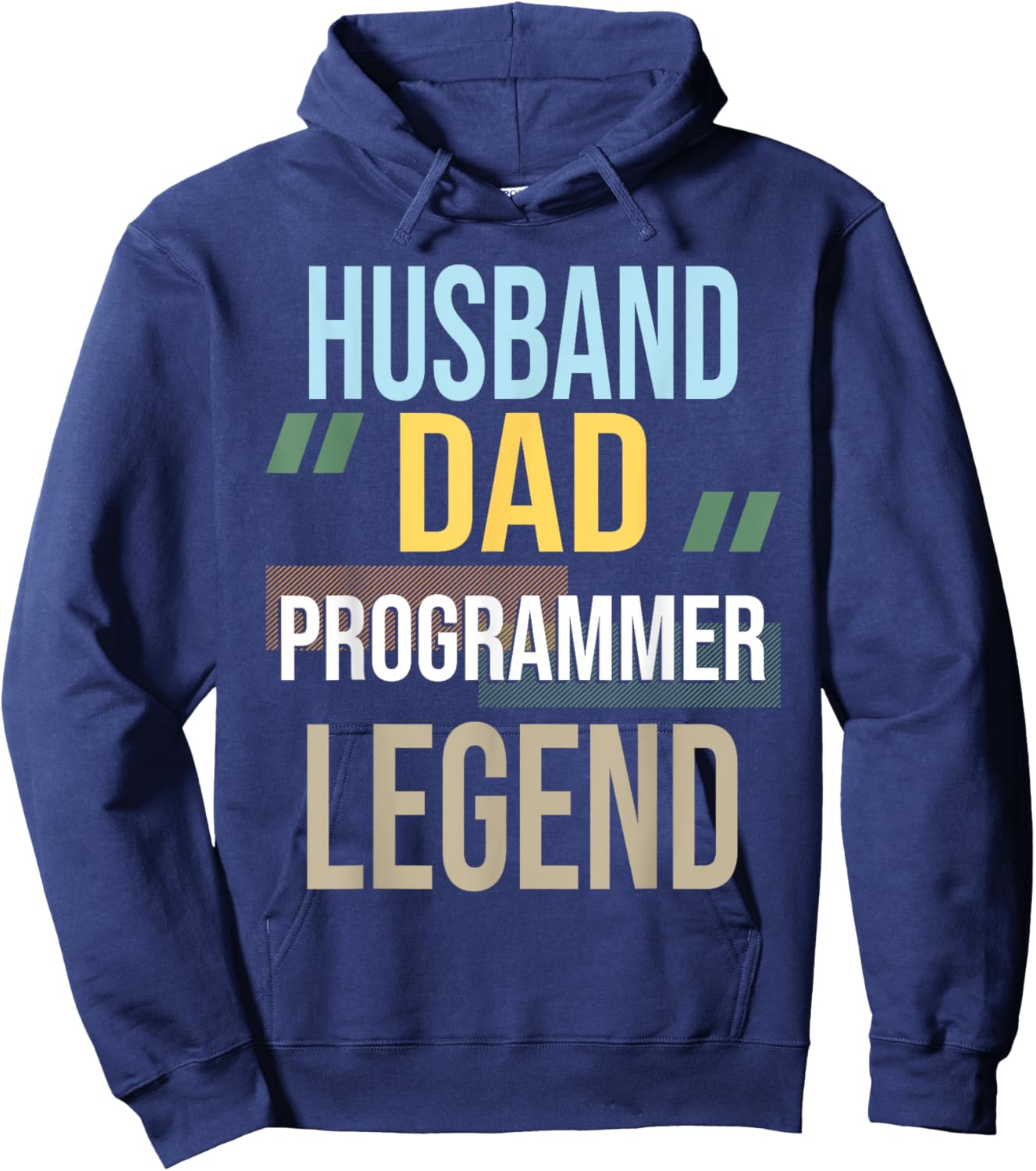 Husband Dad Programmer Legend Computer Science Coding Coder Hoodie - Hoodie | Navy