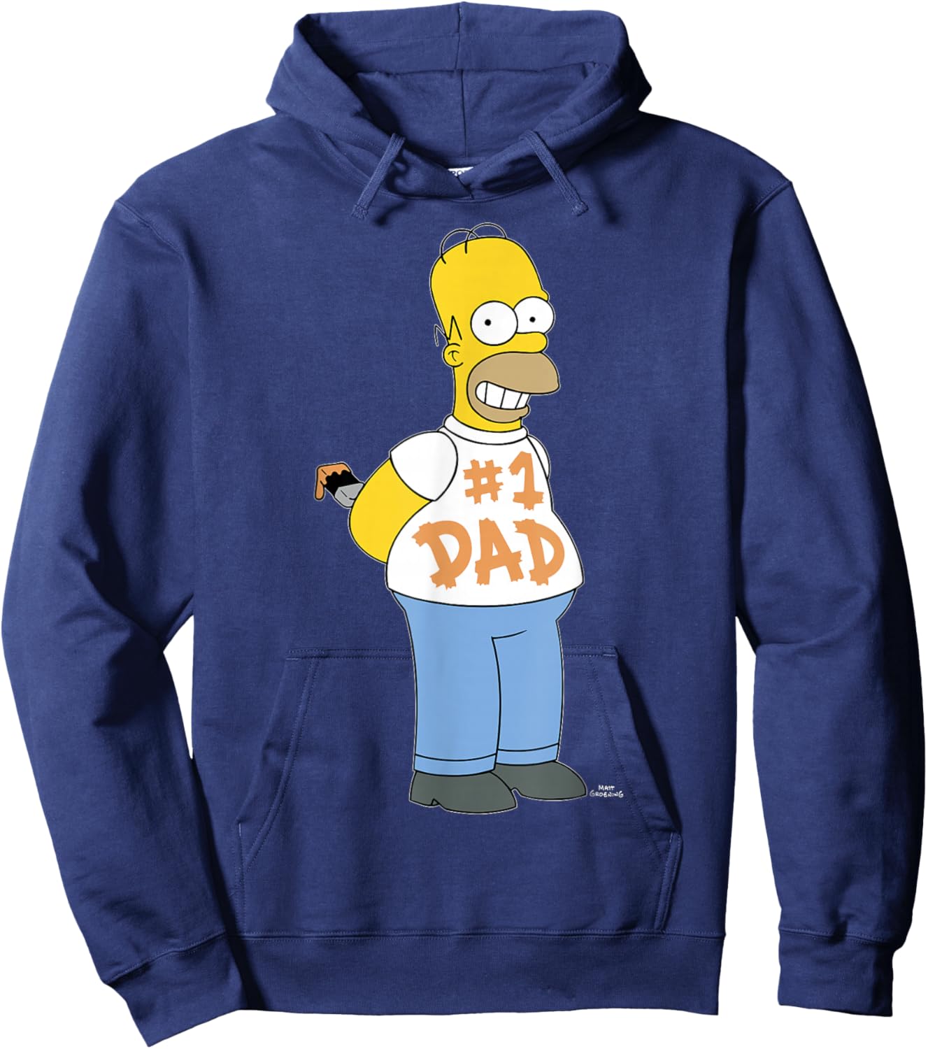 The Simpsons Homer Number 1 Dad Father's Day V2 Hoodie - Hoodie | Navy