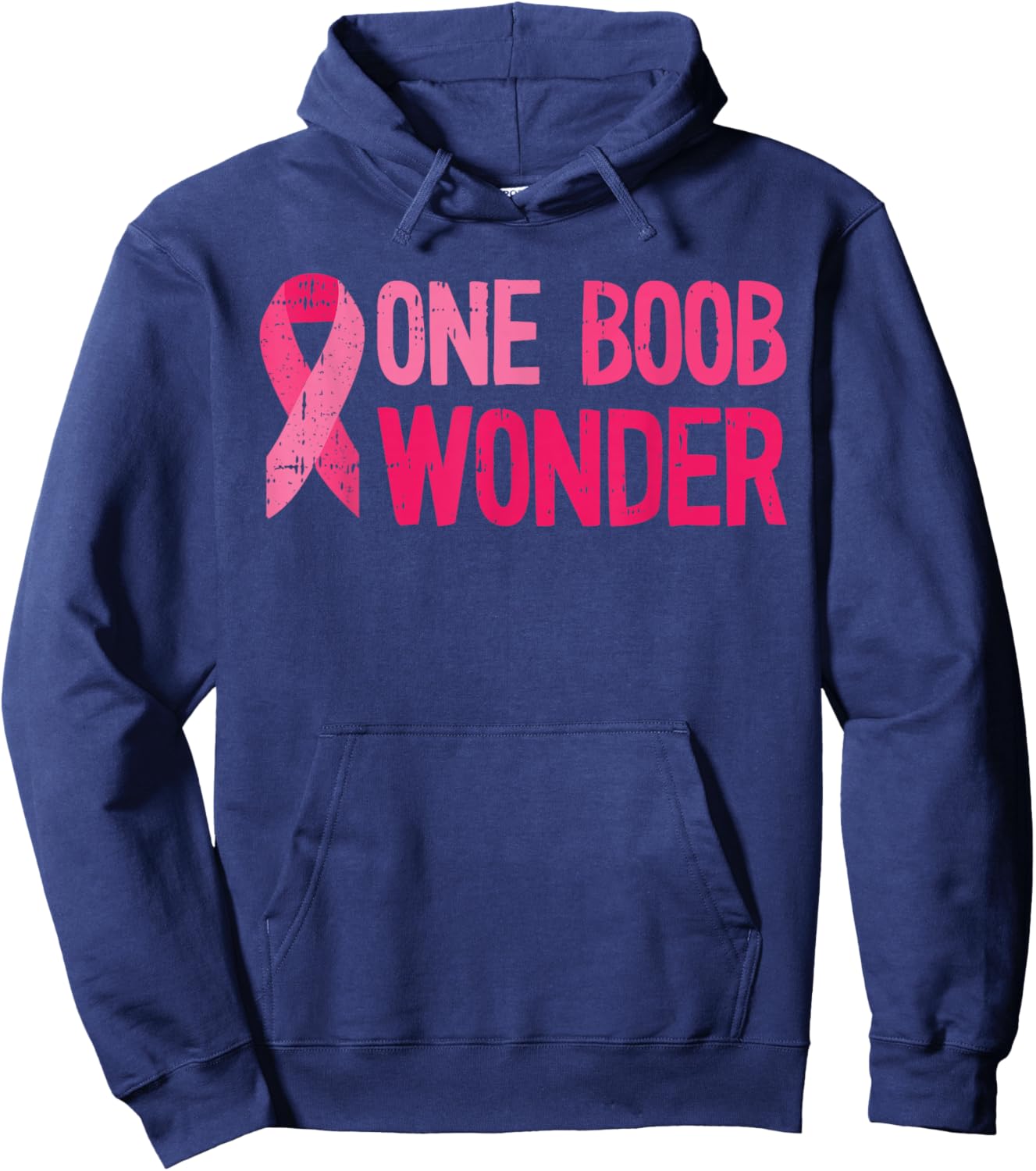 Cancer Fight Breast Cancer Bow Pink Bow - Breast Cancer Hoodie - Hoodie | Navy