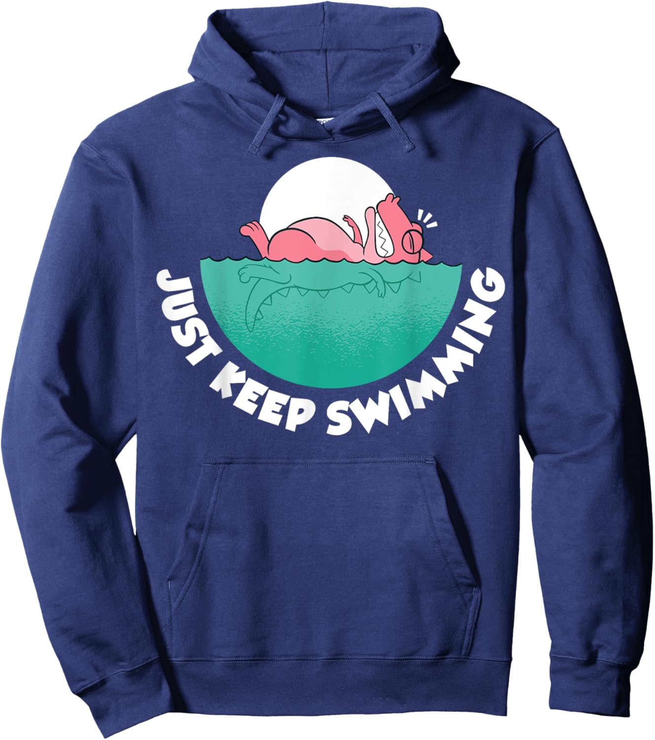 Just Keep Swimming Hoodie - Hoodie | Navy