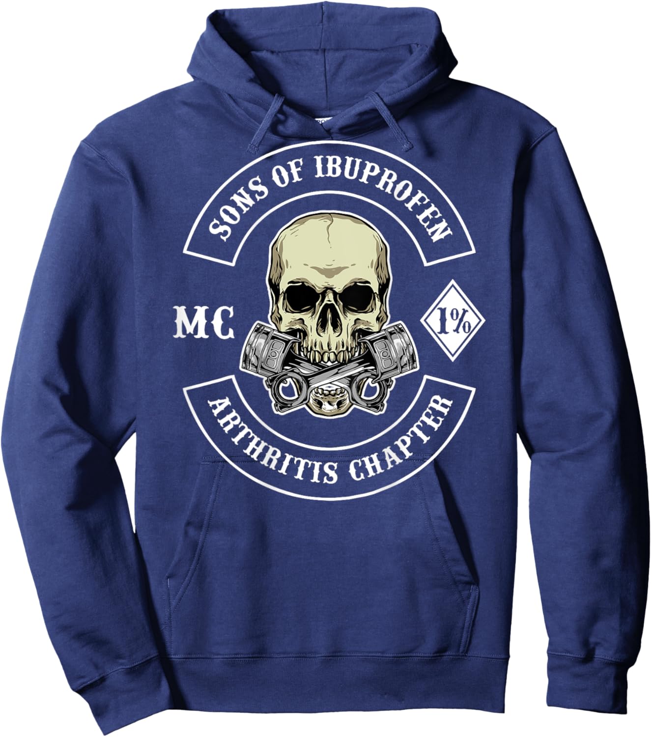 Sons of Ibuprofen Arthritis Chapter Biker Shirts Hoodie - Hoodie | Navy