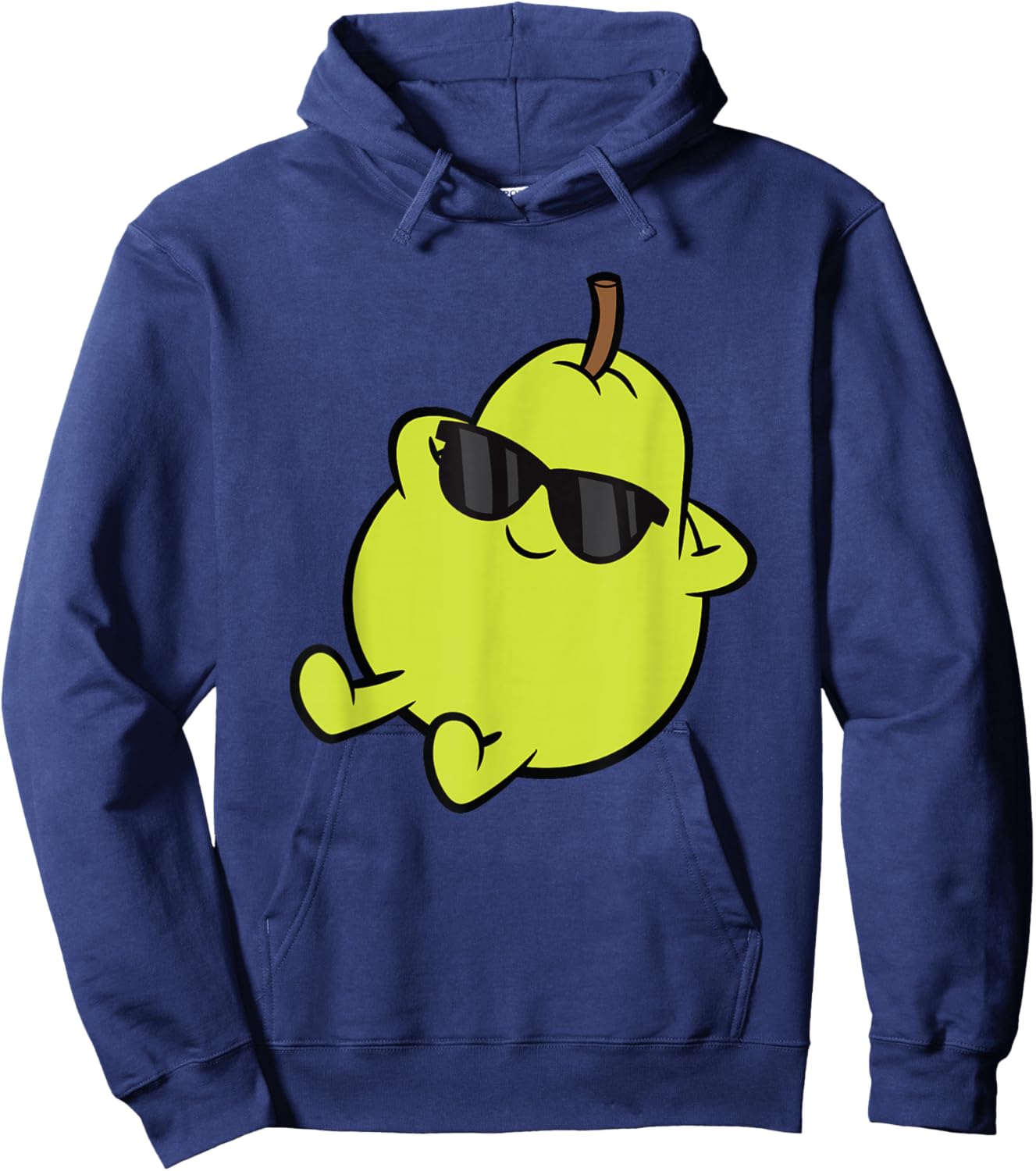 Cute Pear Fruit and Gifts Cute Pear Fruit Relaxing Lazy Pear Hoodie - Hoodie | Navy
