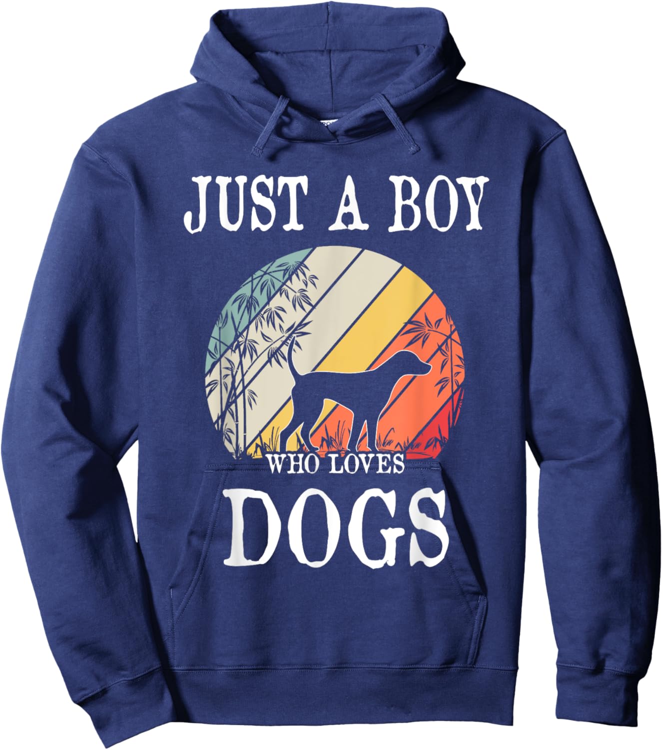 Just A Boy Who Loves Dogs Hoodie - Hoodie | Navy