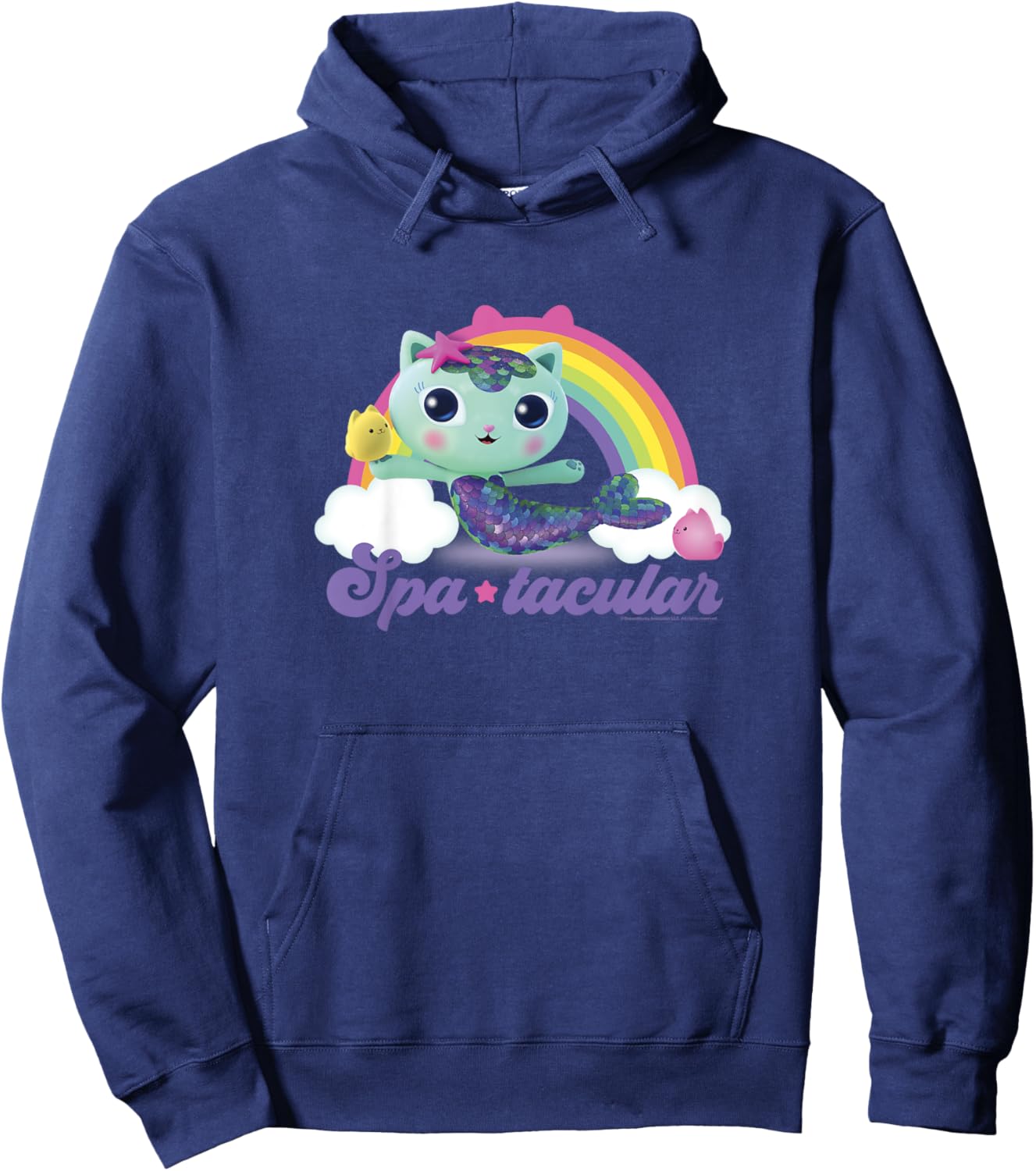 Kids Gabby's Dollhouse MerCat Spa-tacular Rainbow Youth Hoodie - Hoodie | Navy