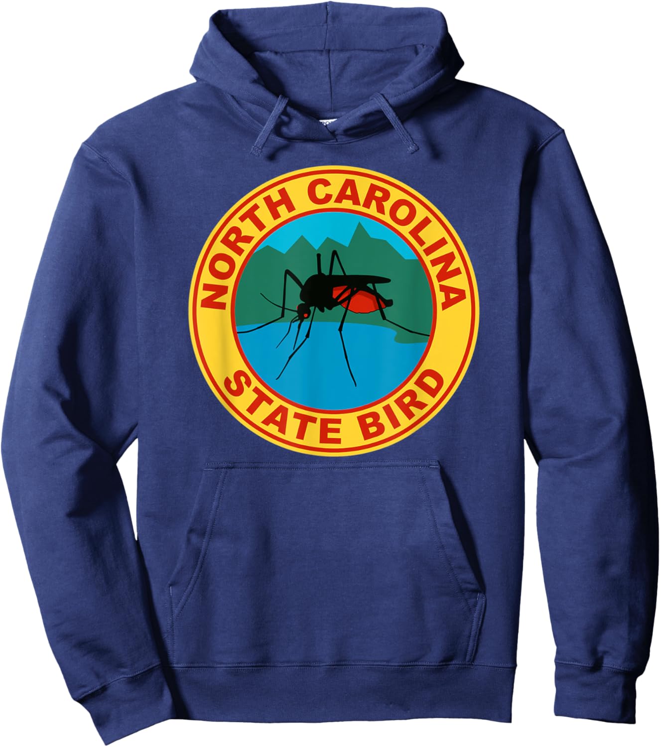 Funny North Carolina Mosquito State Bird Hoodie - Hoodie | Navy