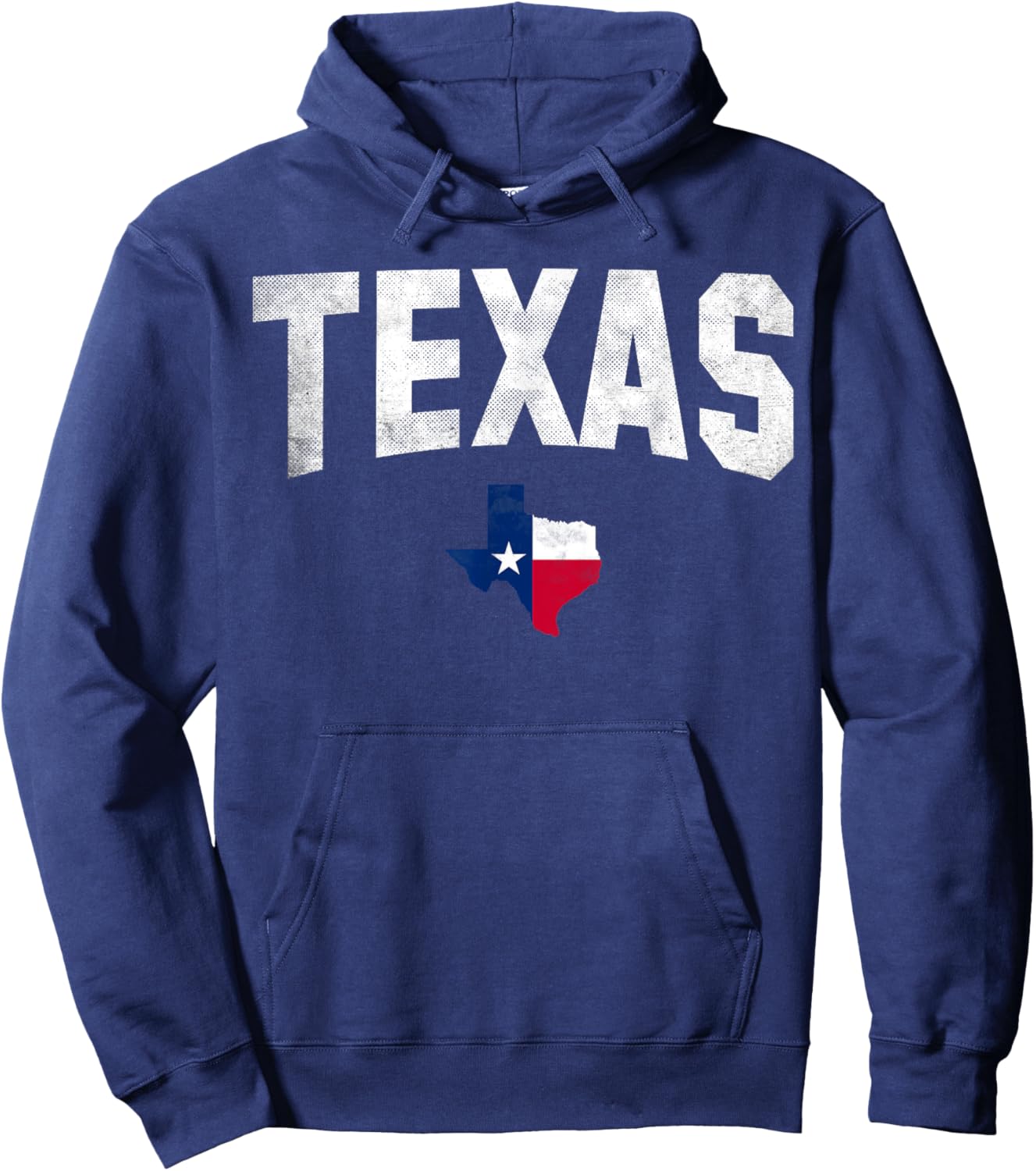 Texas State USA Distressed Flag Grunge Women Men Kids Texas Hoodie - Hoodie | Navy