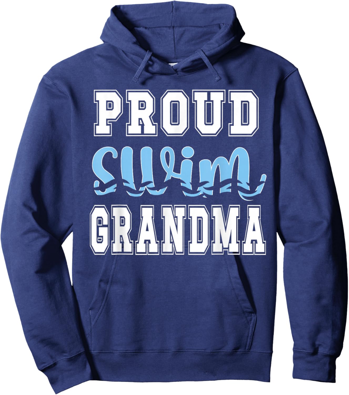 Swim Grandma Swim Grandmother Swimming Grandma Hoodie - Hoodie | Navy
