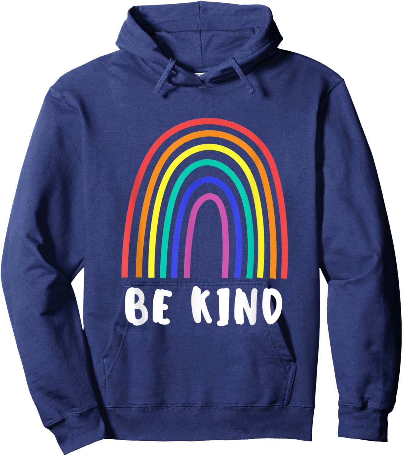 Rainbow Be Kind Hoodie - Hoodie | Navy