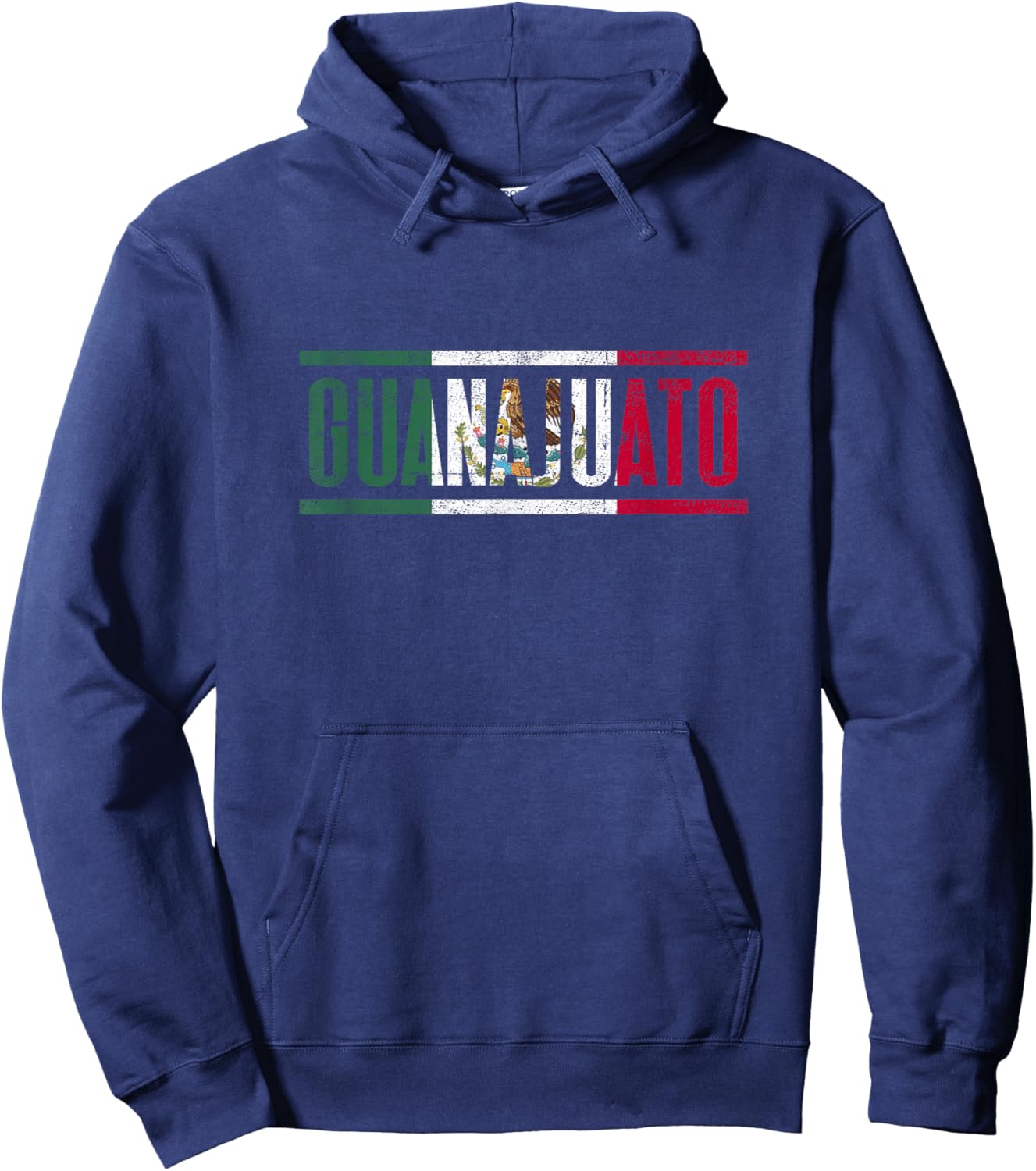 Guanajuato con la Bandera de México Hoodie - Hoodie | Navy