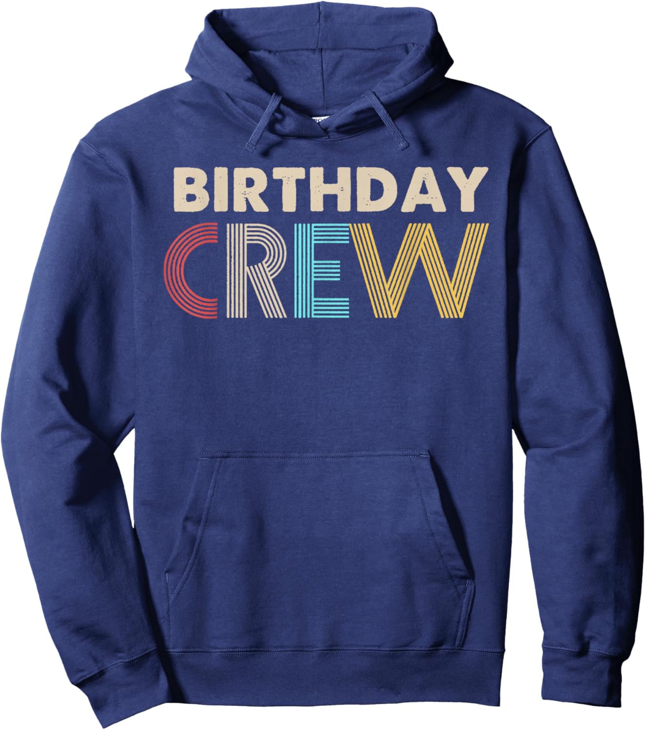 Vintage Birthday Crew Party Family Matching Outfits Hoodie - Hoodie | Navy