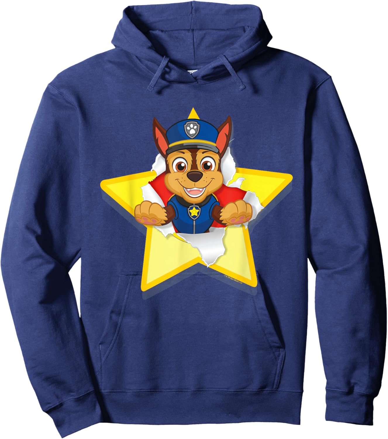 PAW Patrol Chase Torn Star Hoodie - Hoodie | Navy
